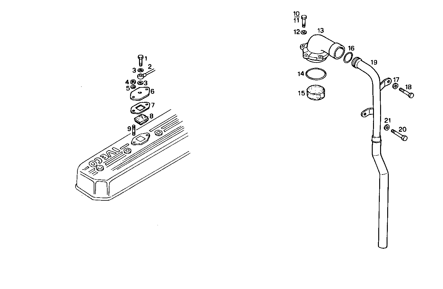 ENGINE BREATHERS parts diagram