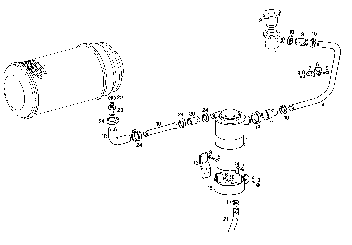 ENGINE BREATHERS parts diagram