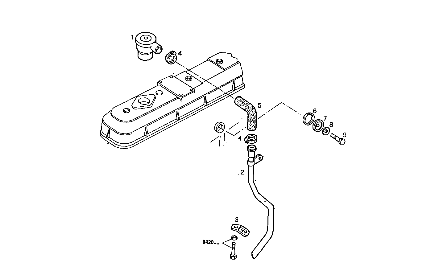 ENGINE BREATHERS parts diagram