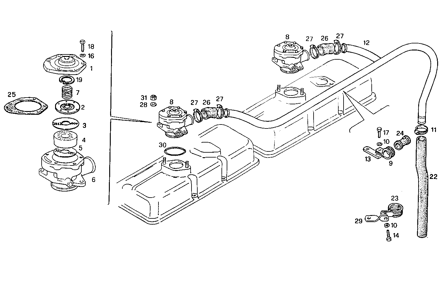 ENGINE BREATHERS parts diagram