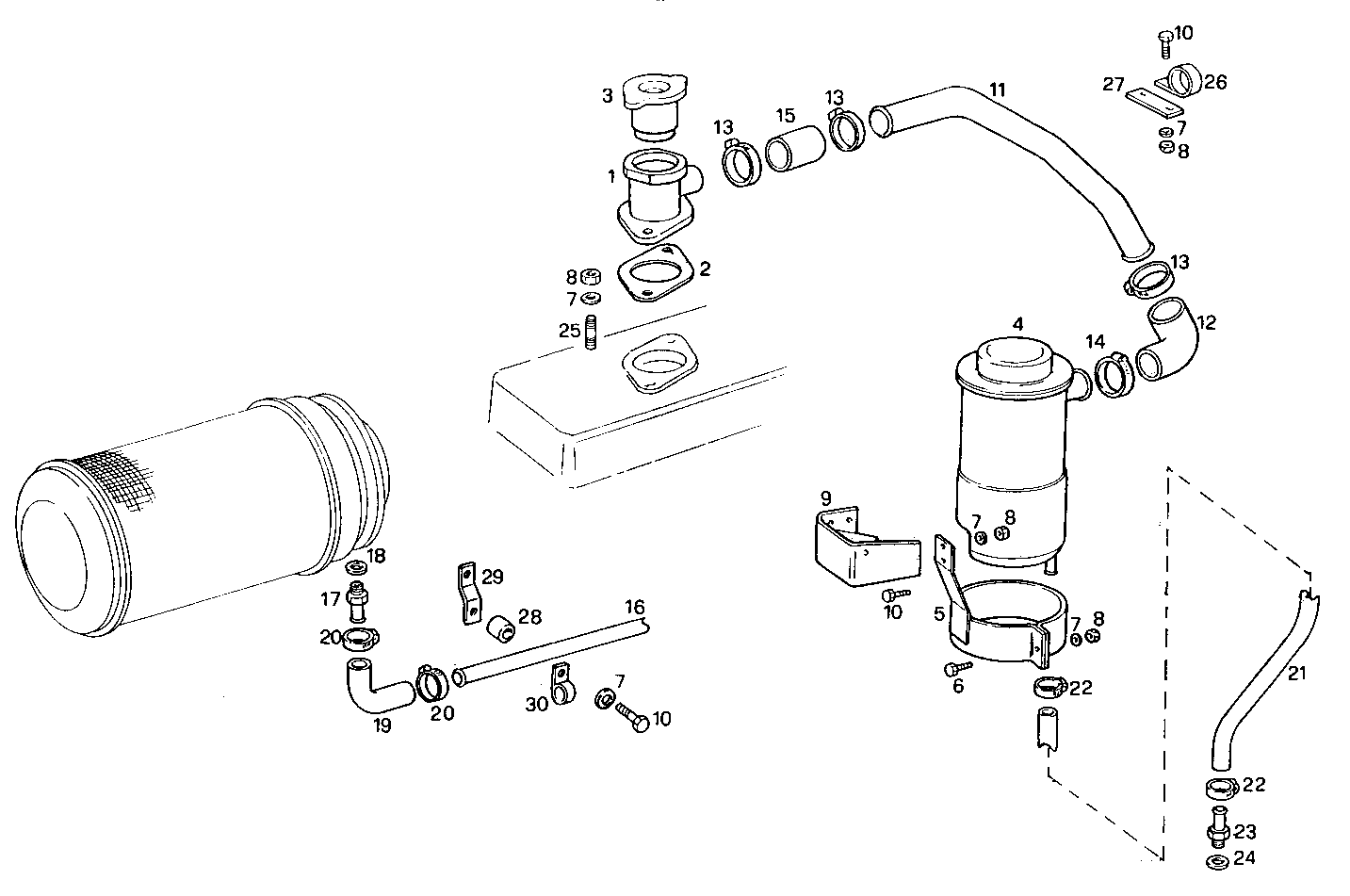 ENGINE BREATHERS parts diagram