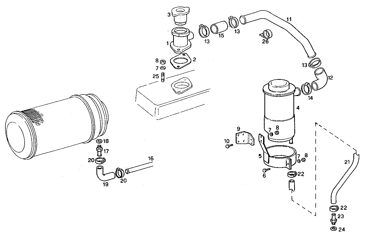 ENGINE BREATHERS parts diagram