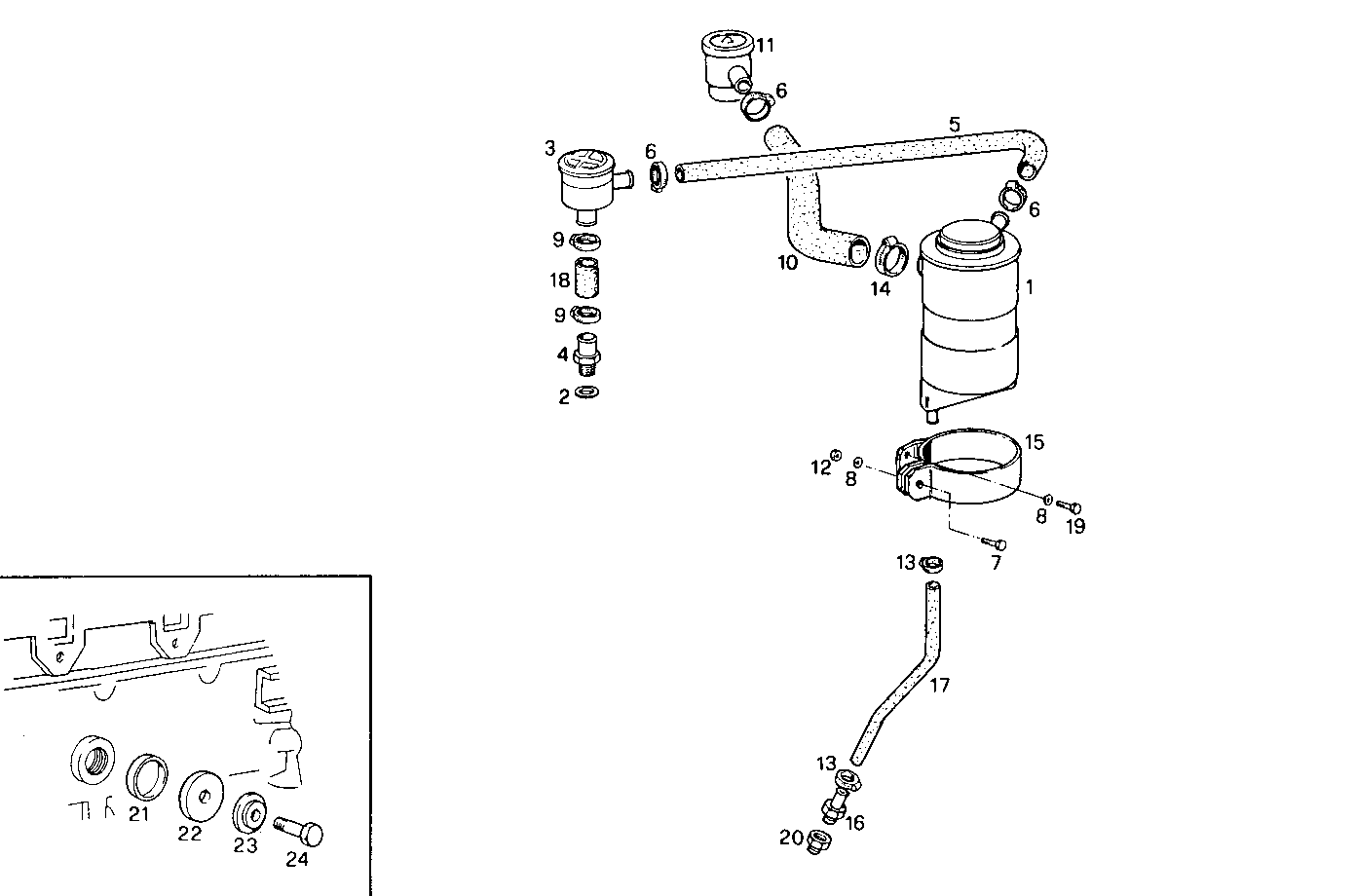 ENGINE BREATHERS parts diagram