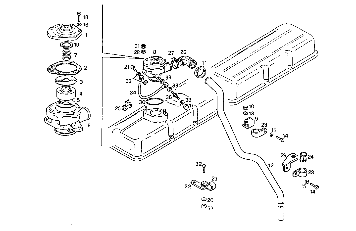 ENGINE BREATHERS parts diagram