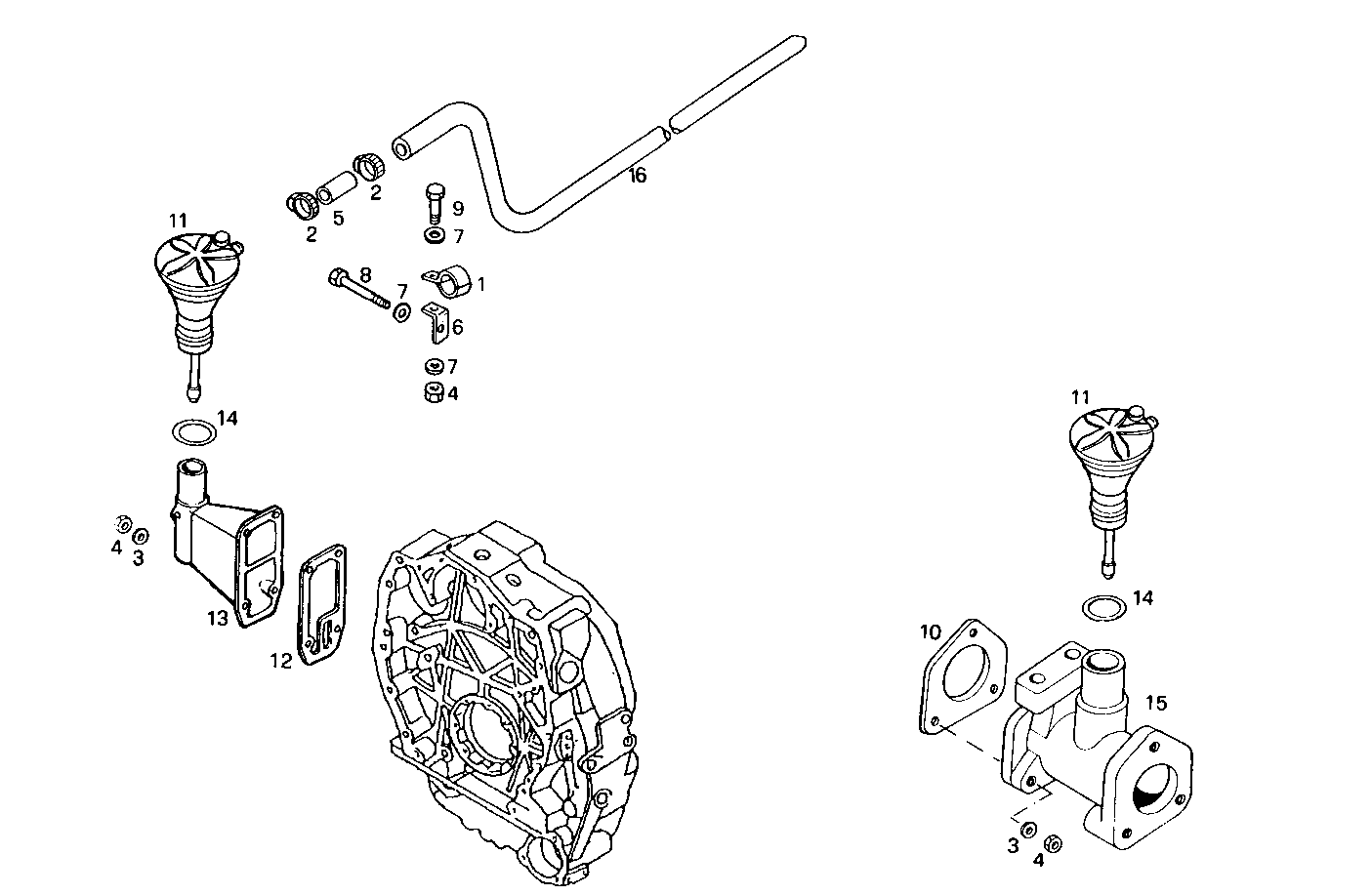 ENGINE BREATHERS parts diagram