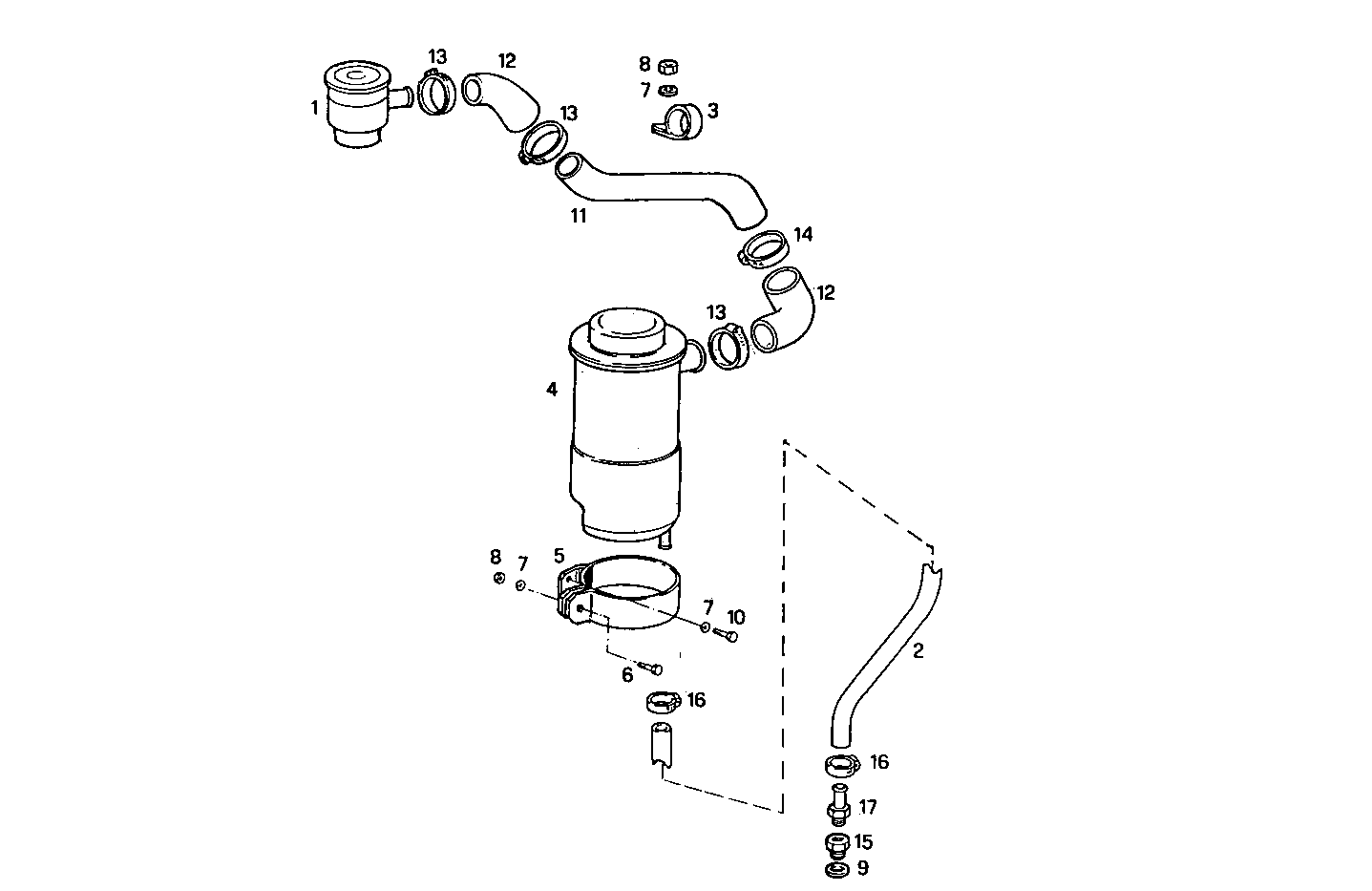 ENGINE BREATHERS parts diagram