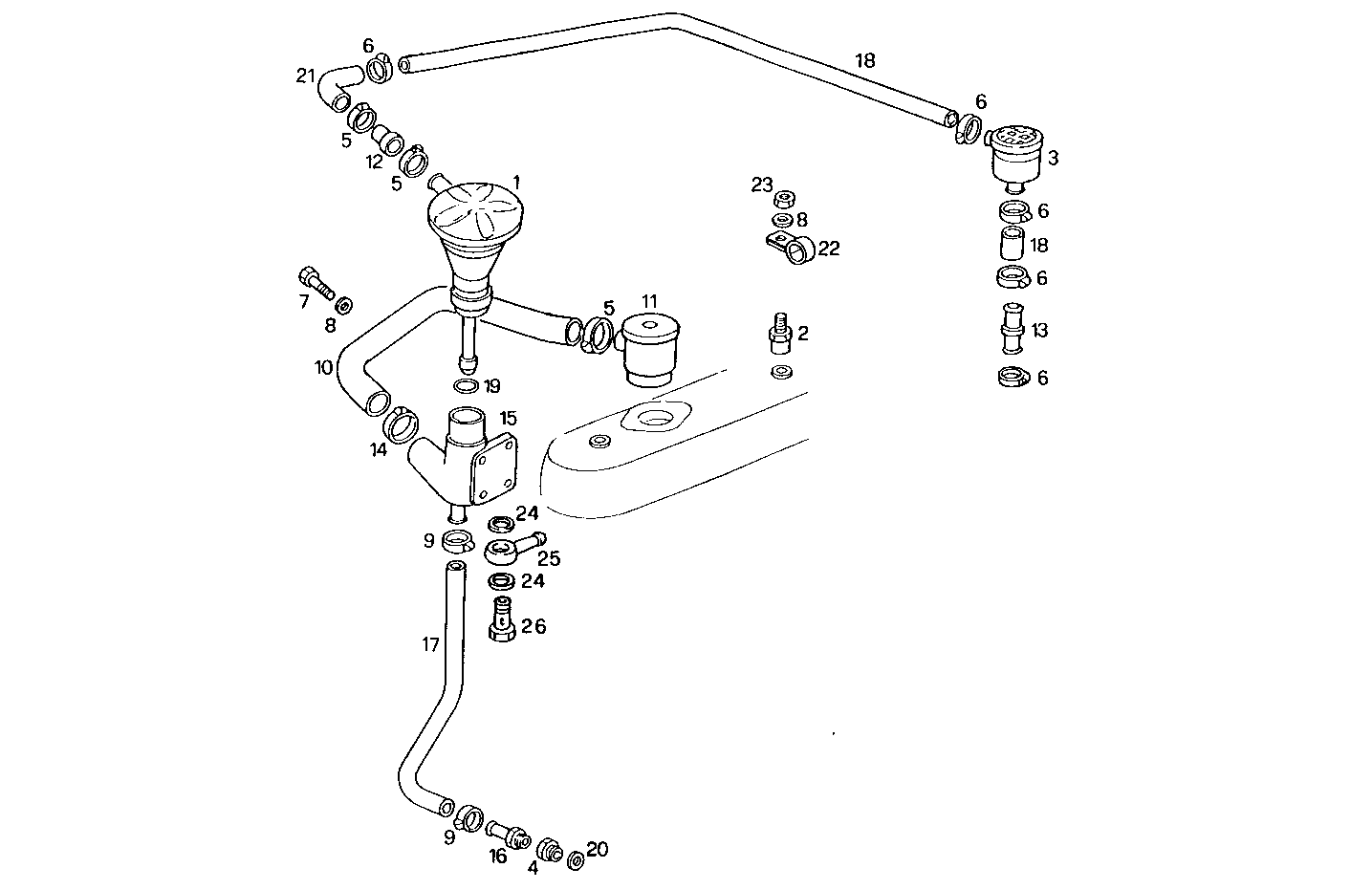 ENGINE BREATHERS parts diagram
