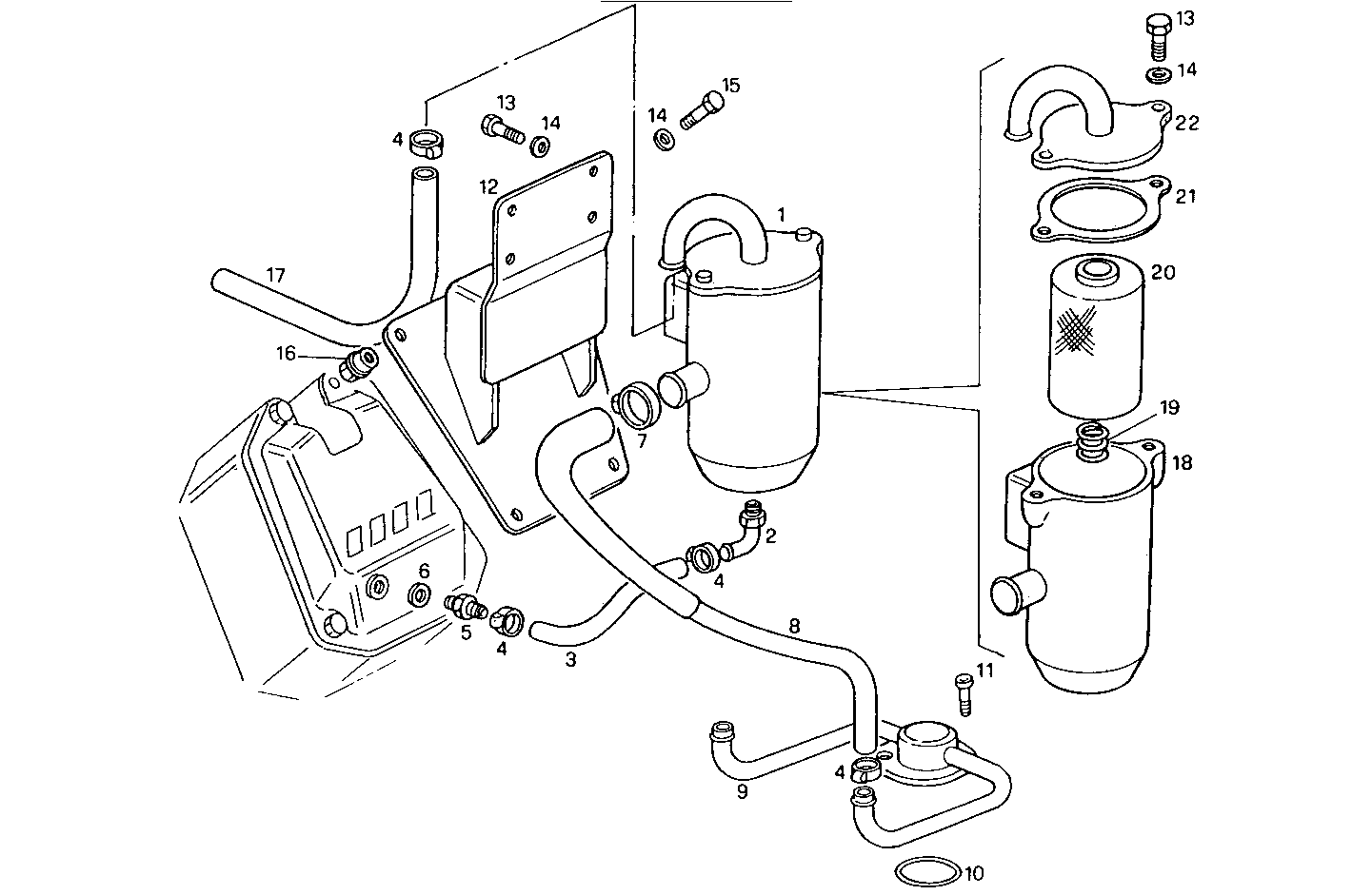 ENGINE BREATHERS parts diagram