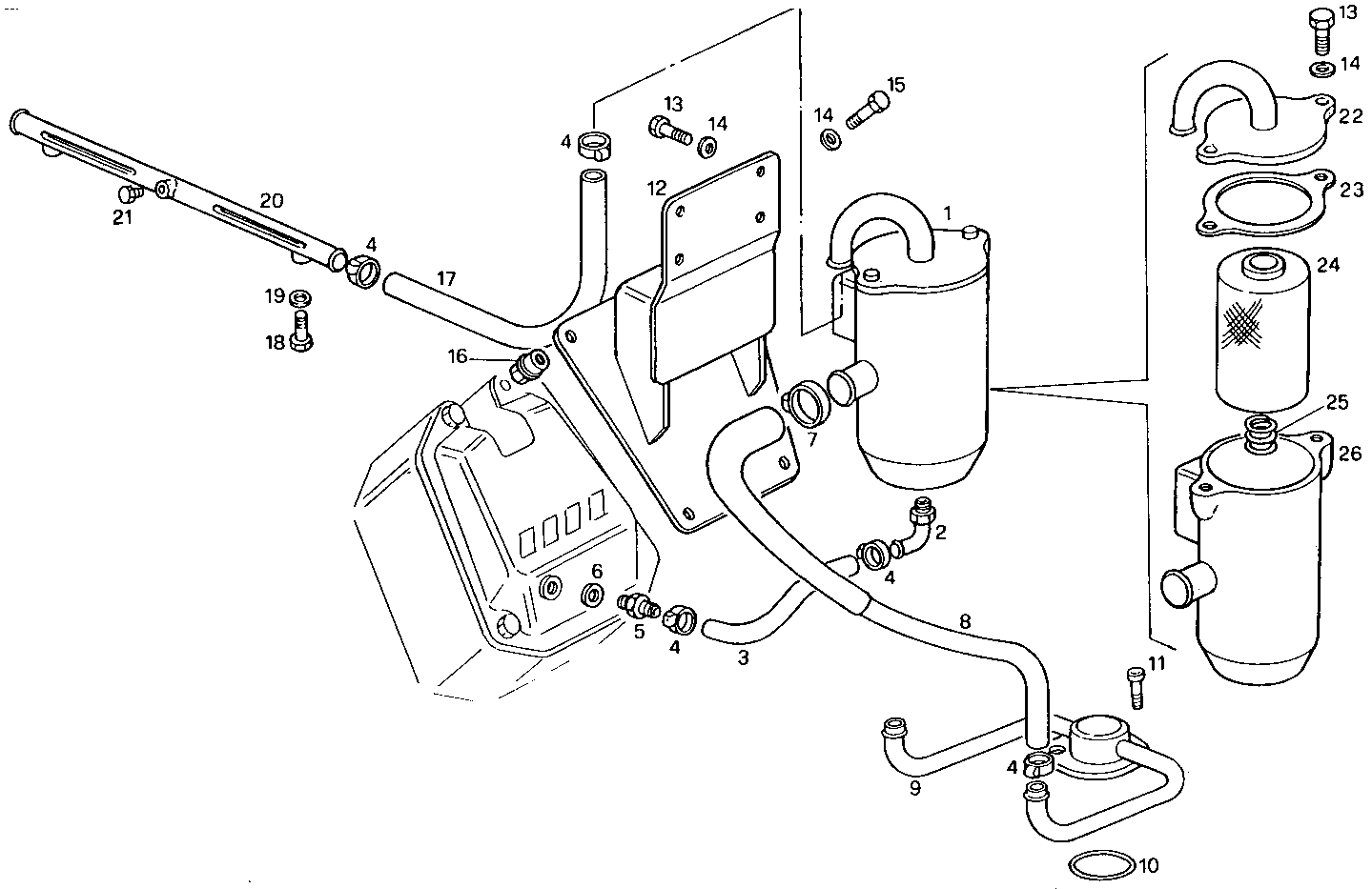 ENGINE BREATHERS parts diagram