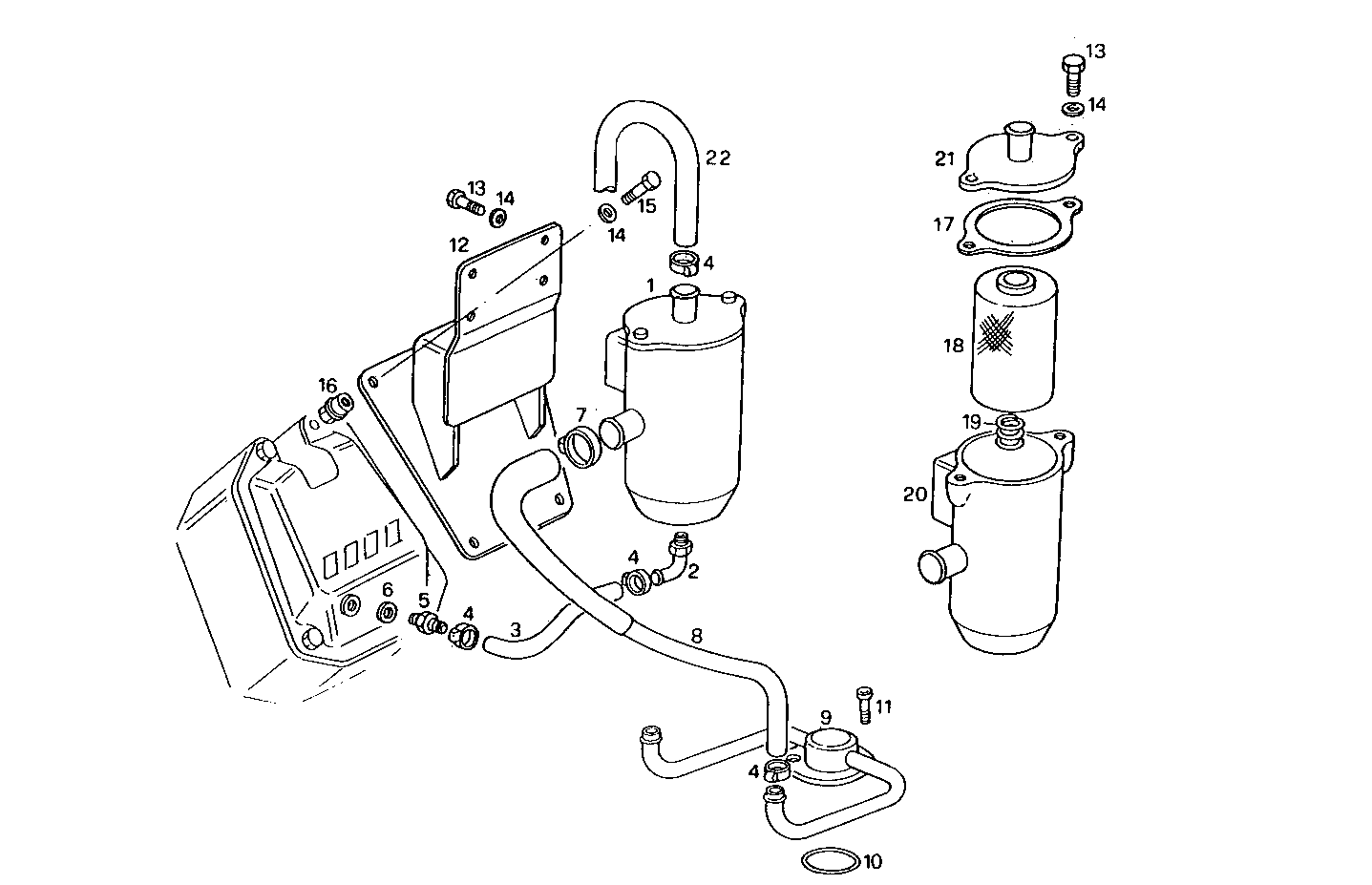 ENGINE BREATHERS parts diagram