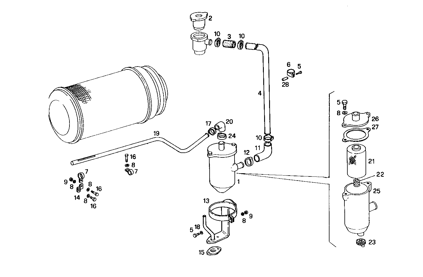 ENGINE BREATHERS parts diagram