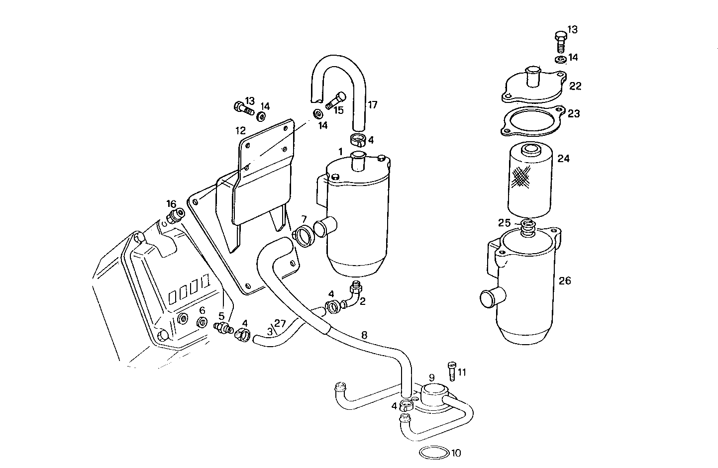 ENGINE BREATHERS parts diagram