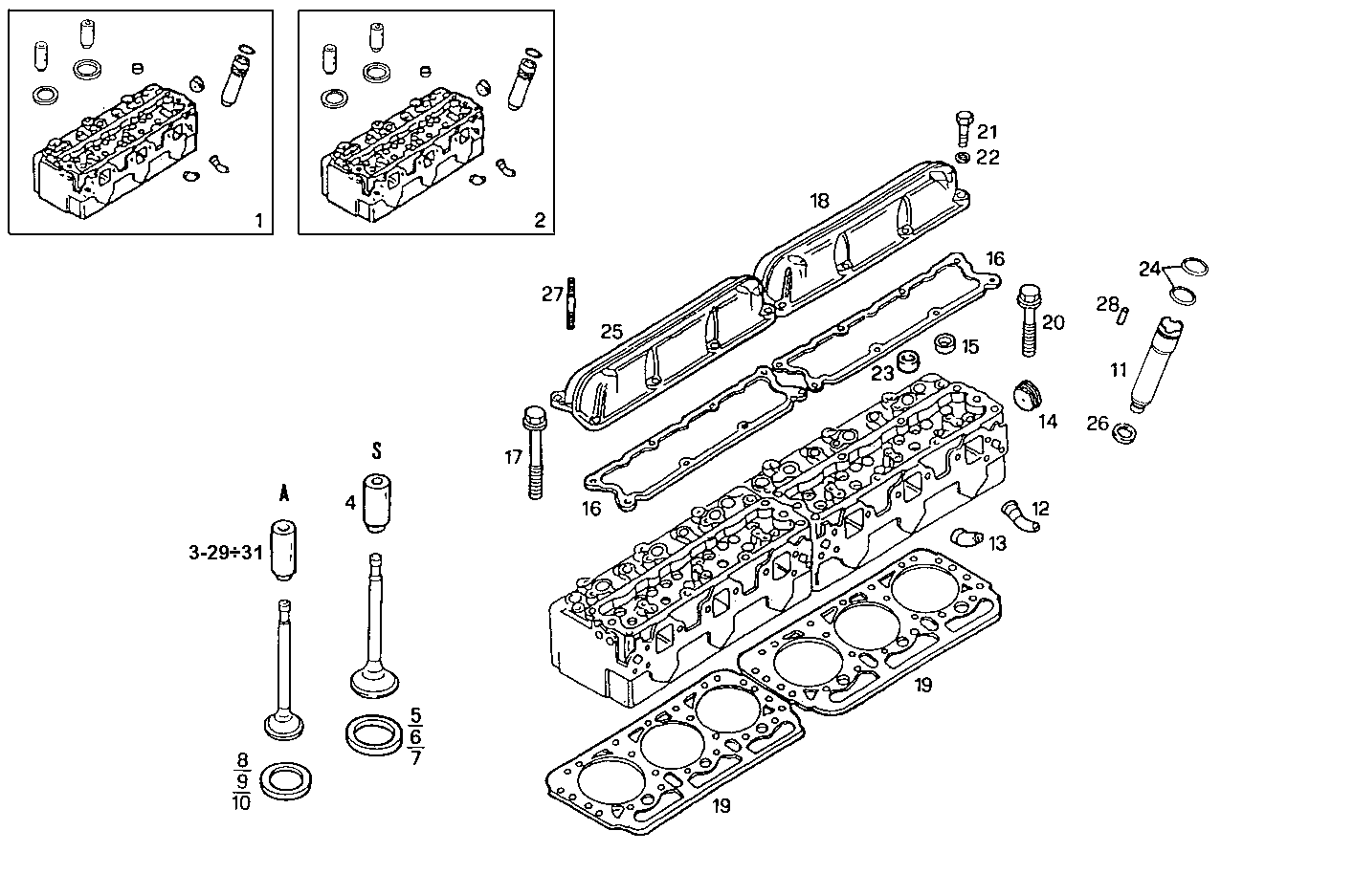 CYLINDER HEAD parts diagram
