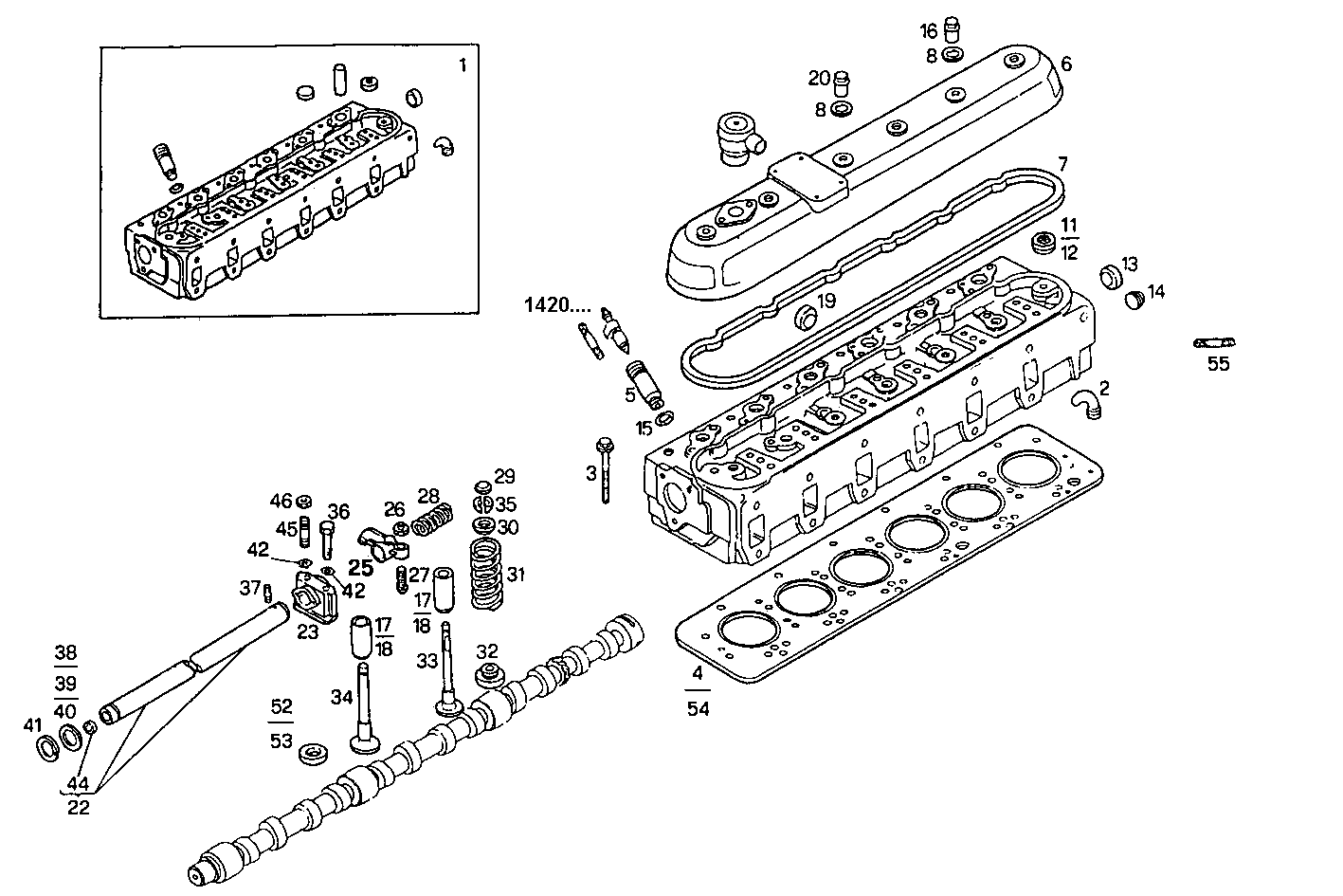 CYLINDER HEAD parts diagram