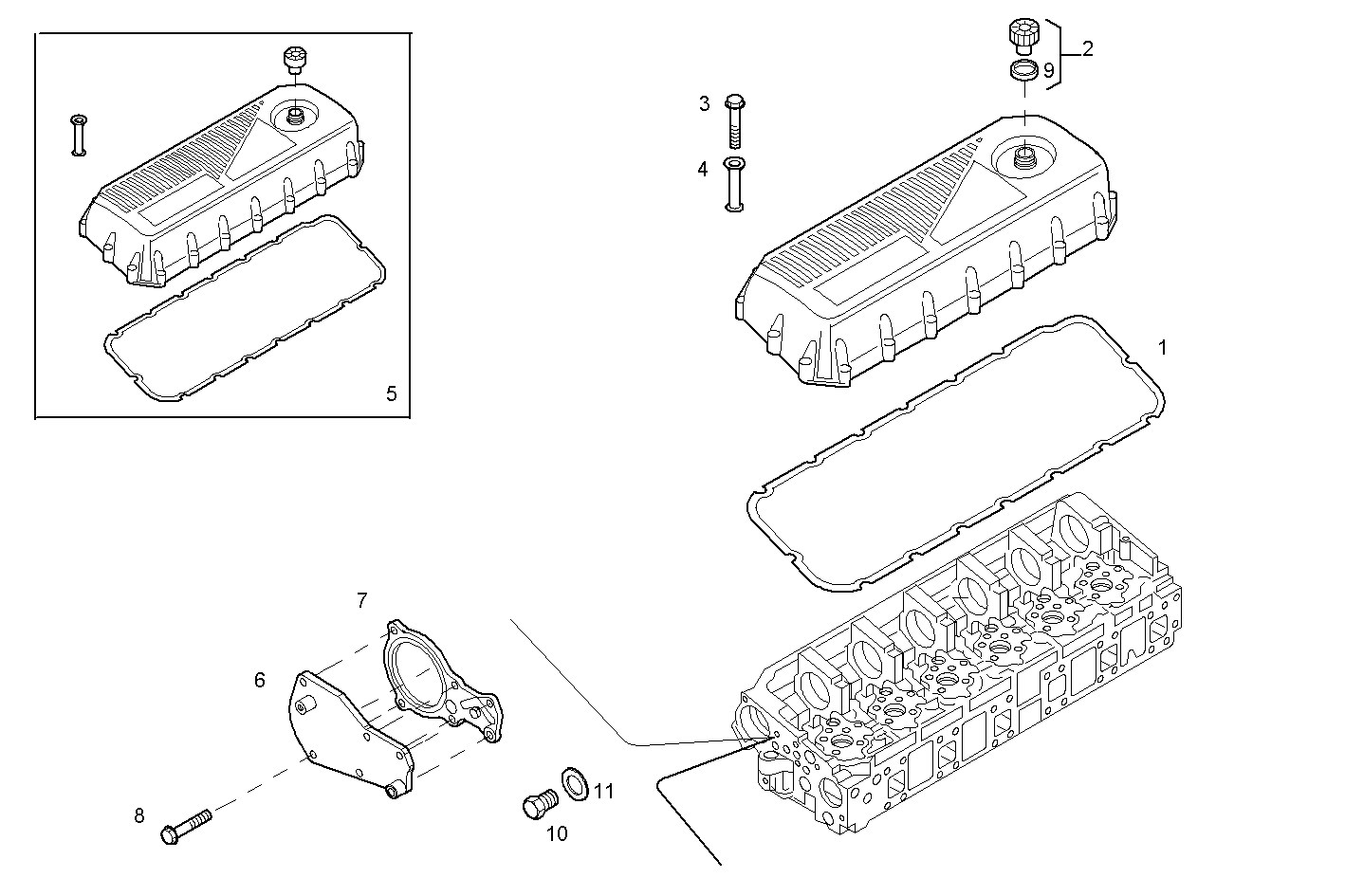 CYLINDER HEAD parts diagram