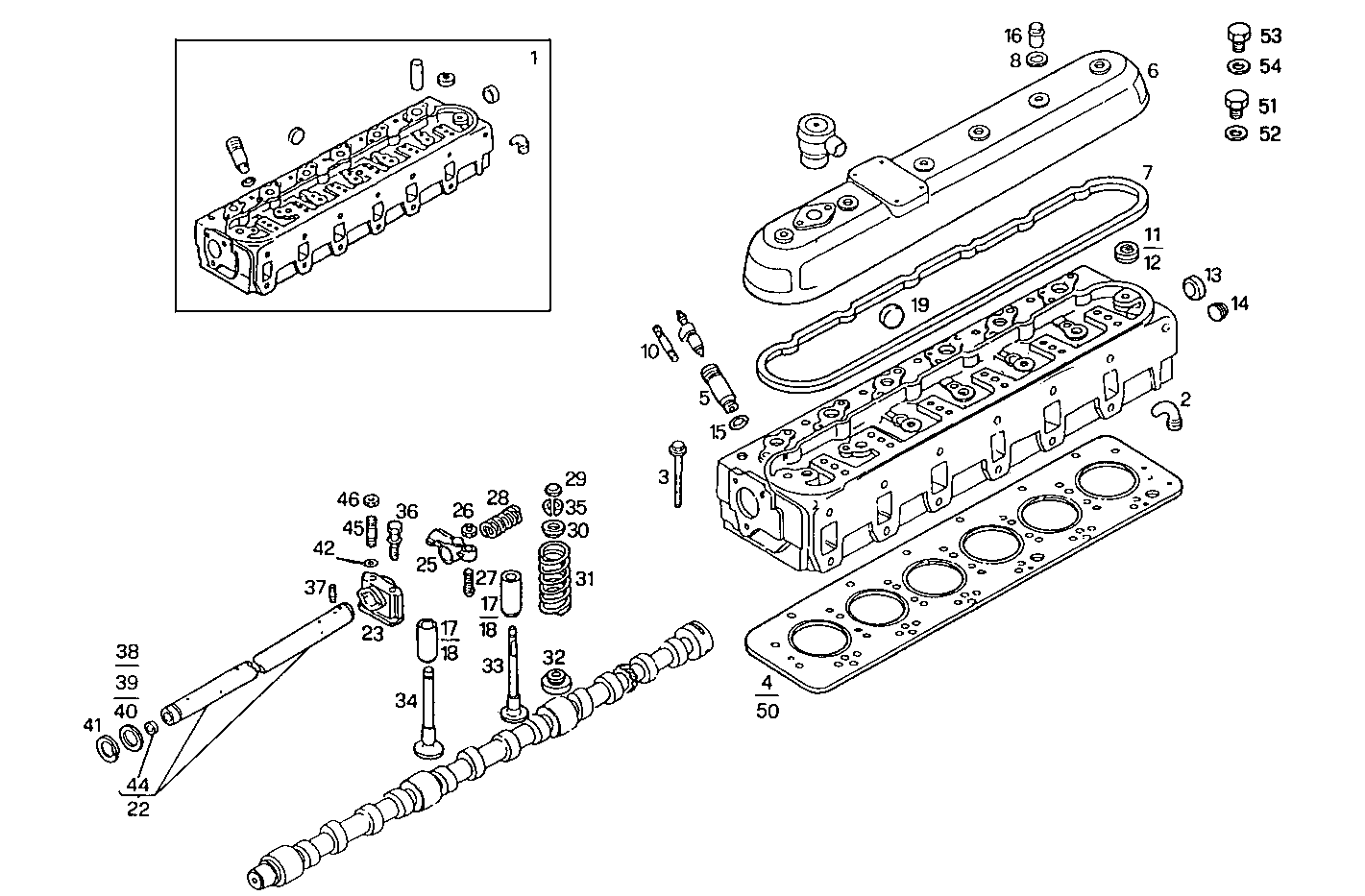 CYLINDER HEAD parts diagram