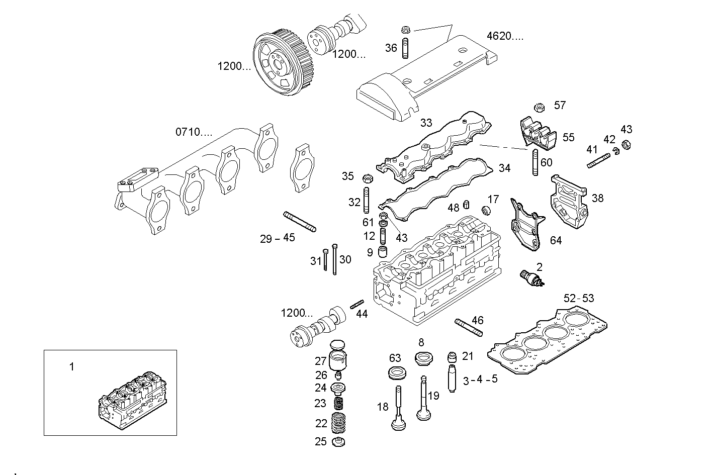 CYLINDER HEAD parts diagram