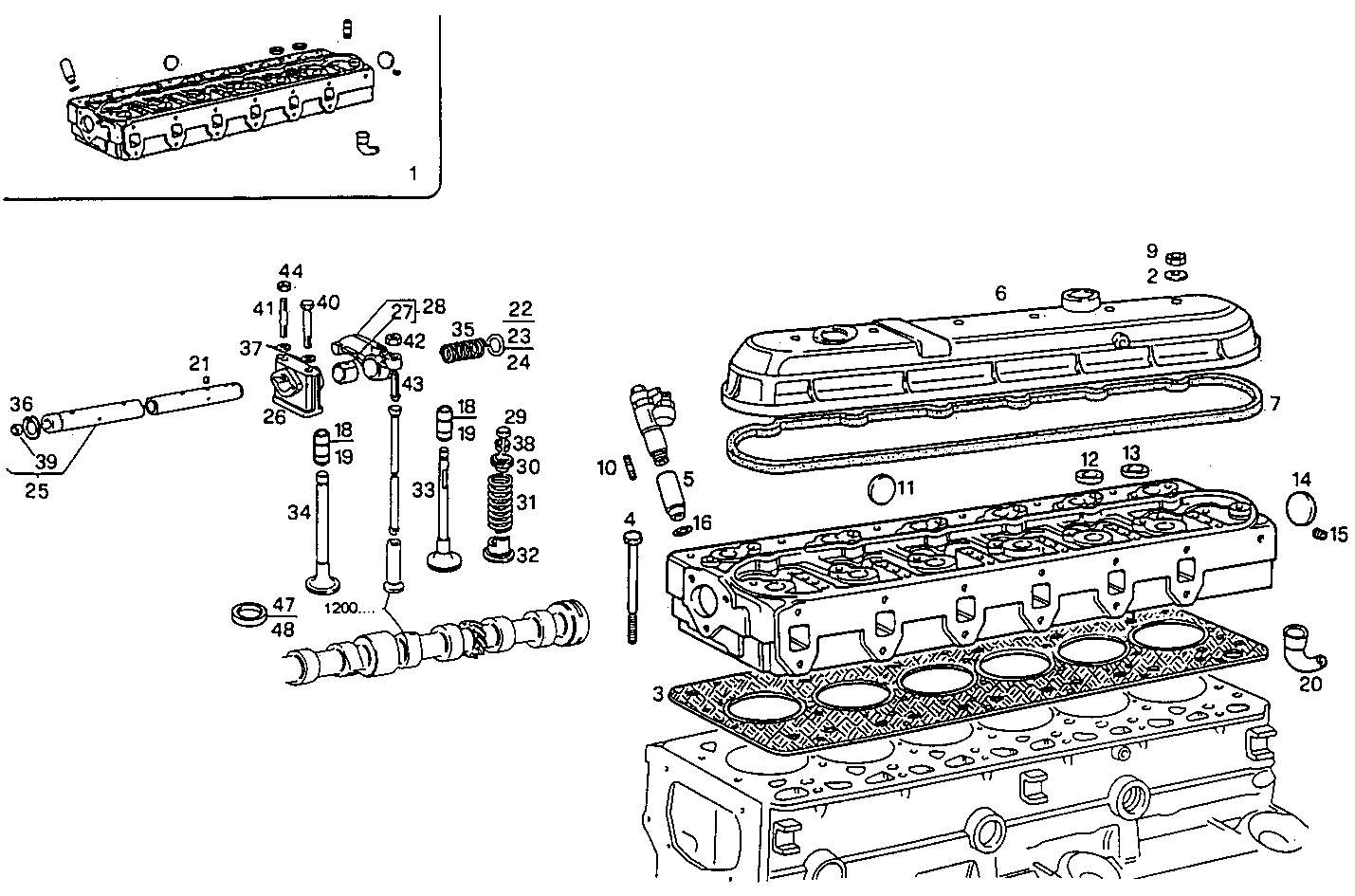 CYLINDER HEAD parts diagram
