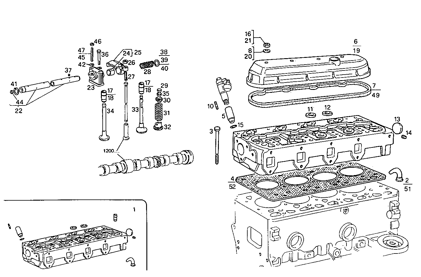 CYLINDER HEAD parts diagram