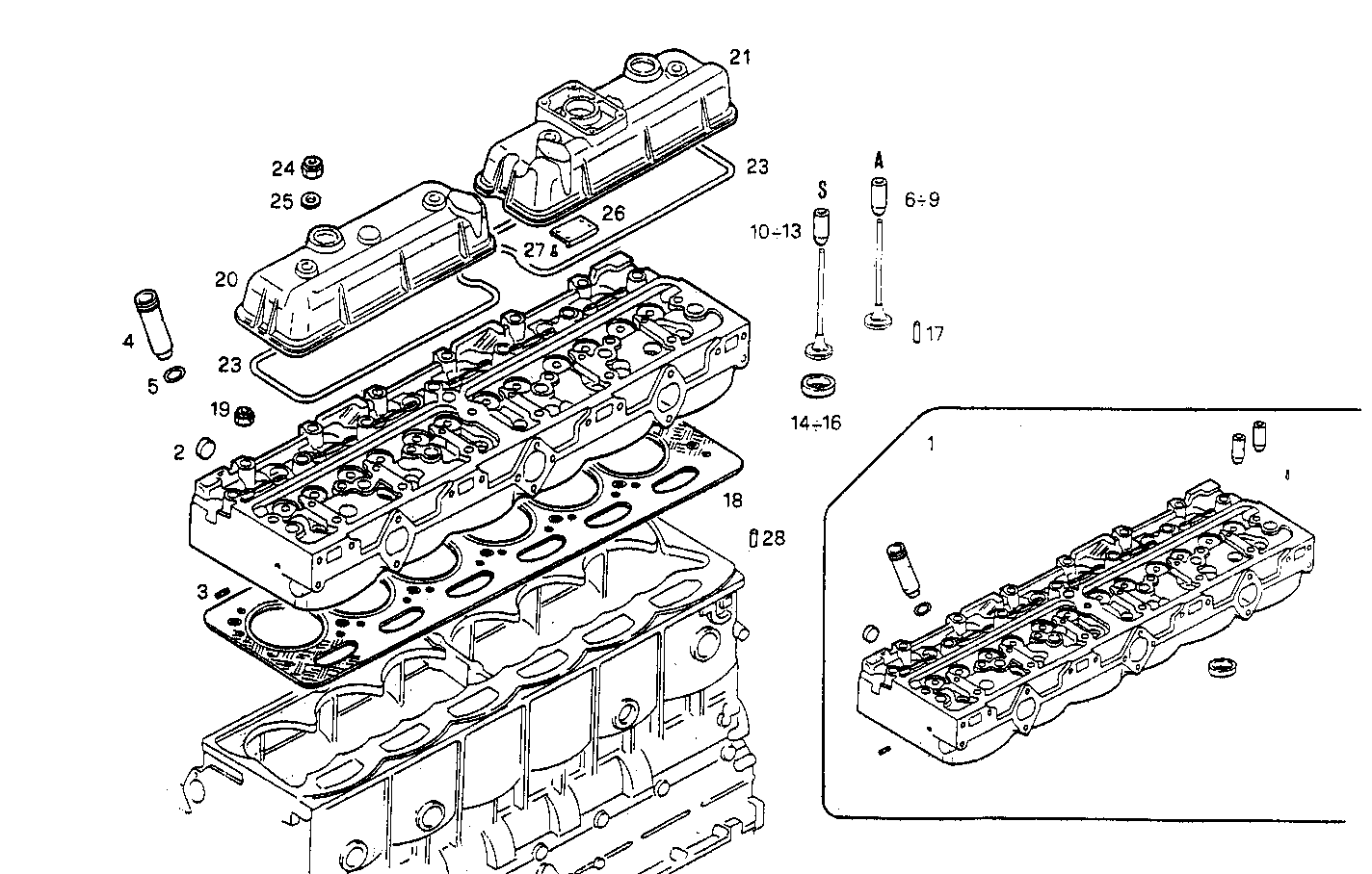 CYLINDER HEAD parts diagram