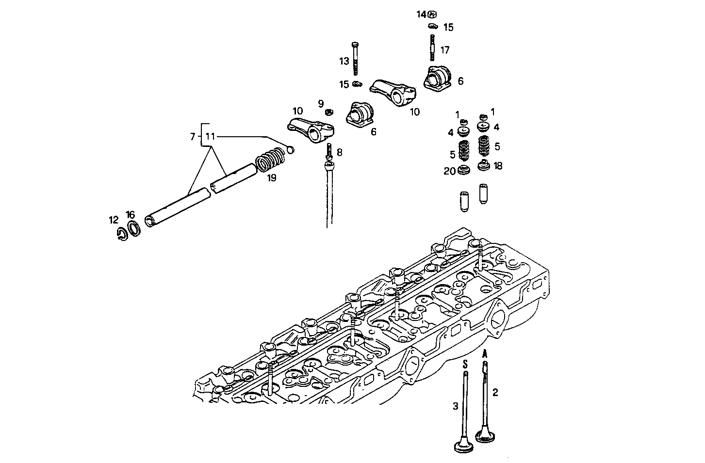 CYLINDER HEAD parts diagram