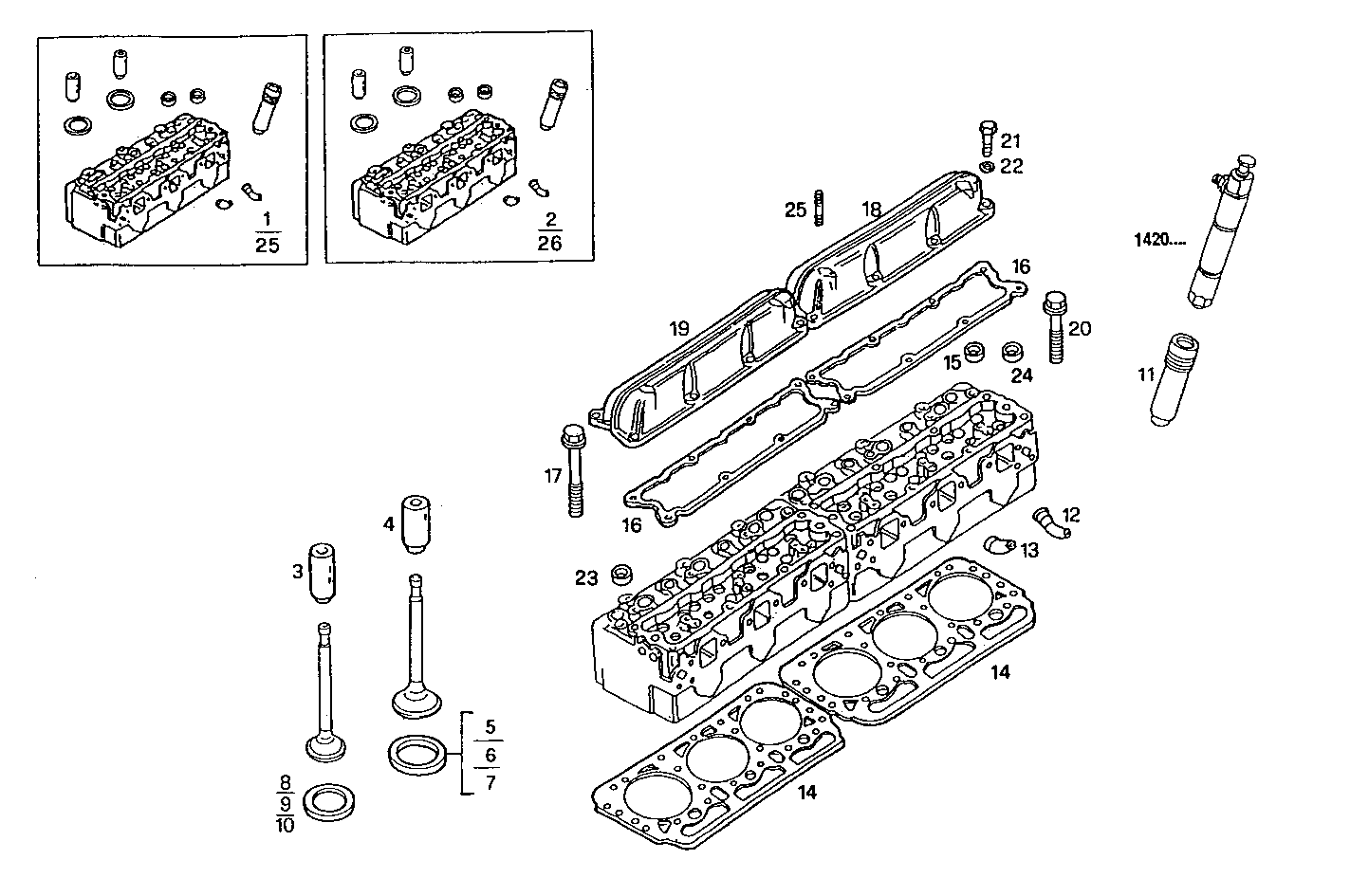CYLINDER HEAD parts diagram