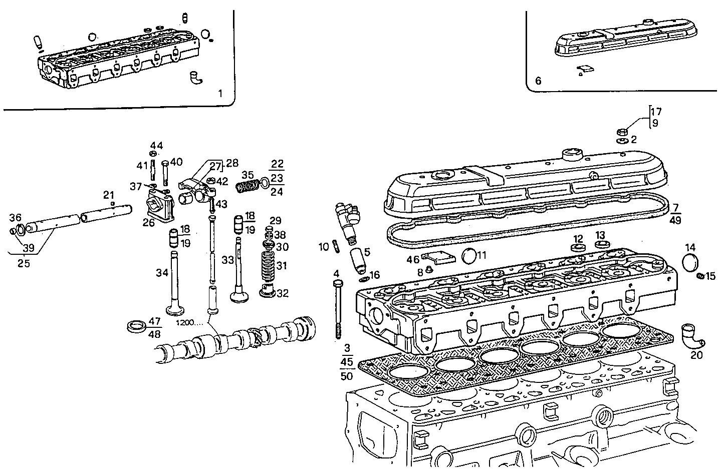CYLINDER HEAD parts diagram