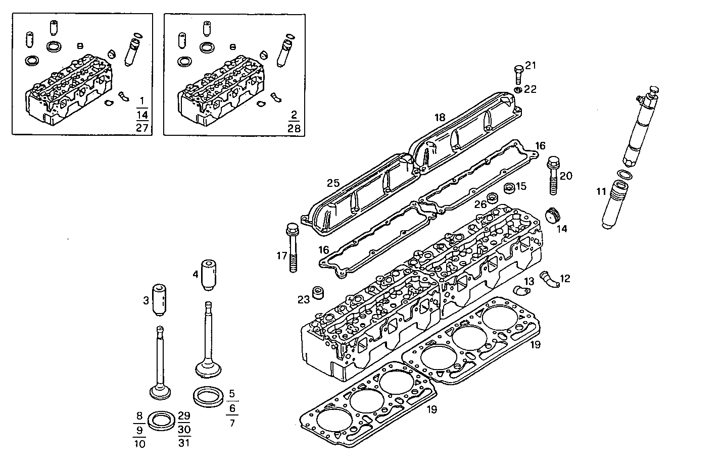CYLINDER HEAD parts diagram