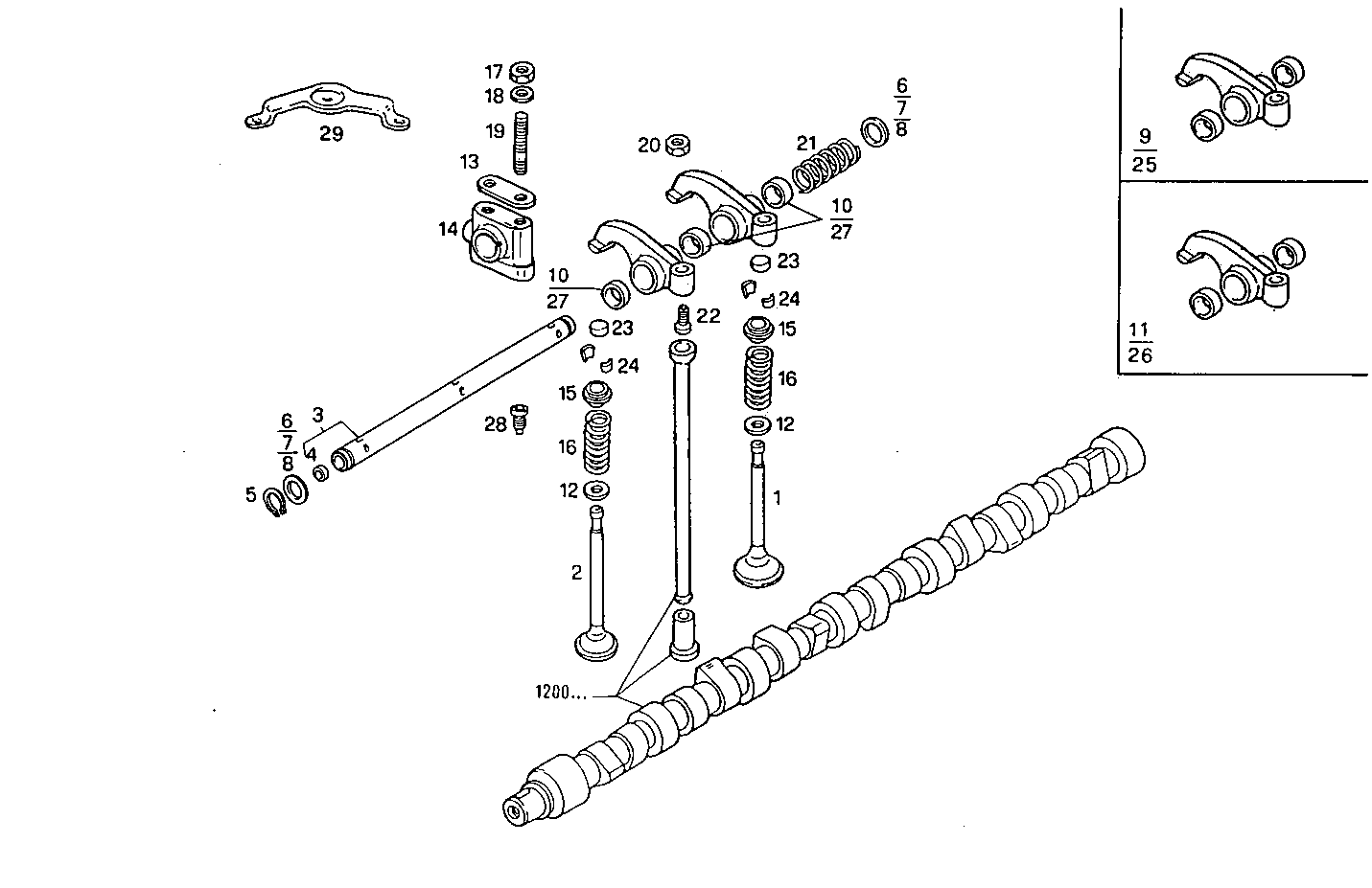 CYLINDER HEAD parts diagram