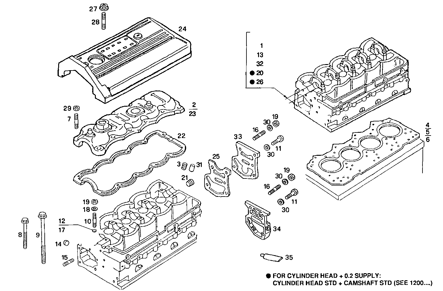 CYLINDER HEAD parts diagram