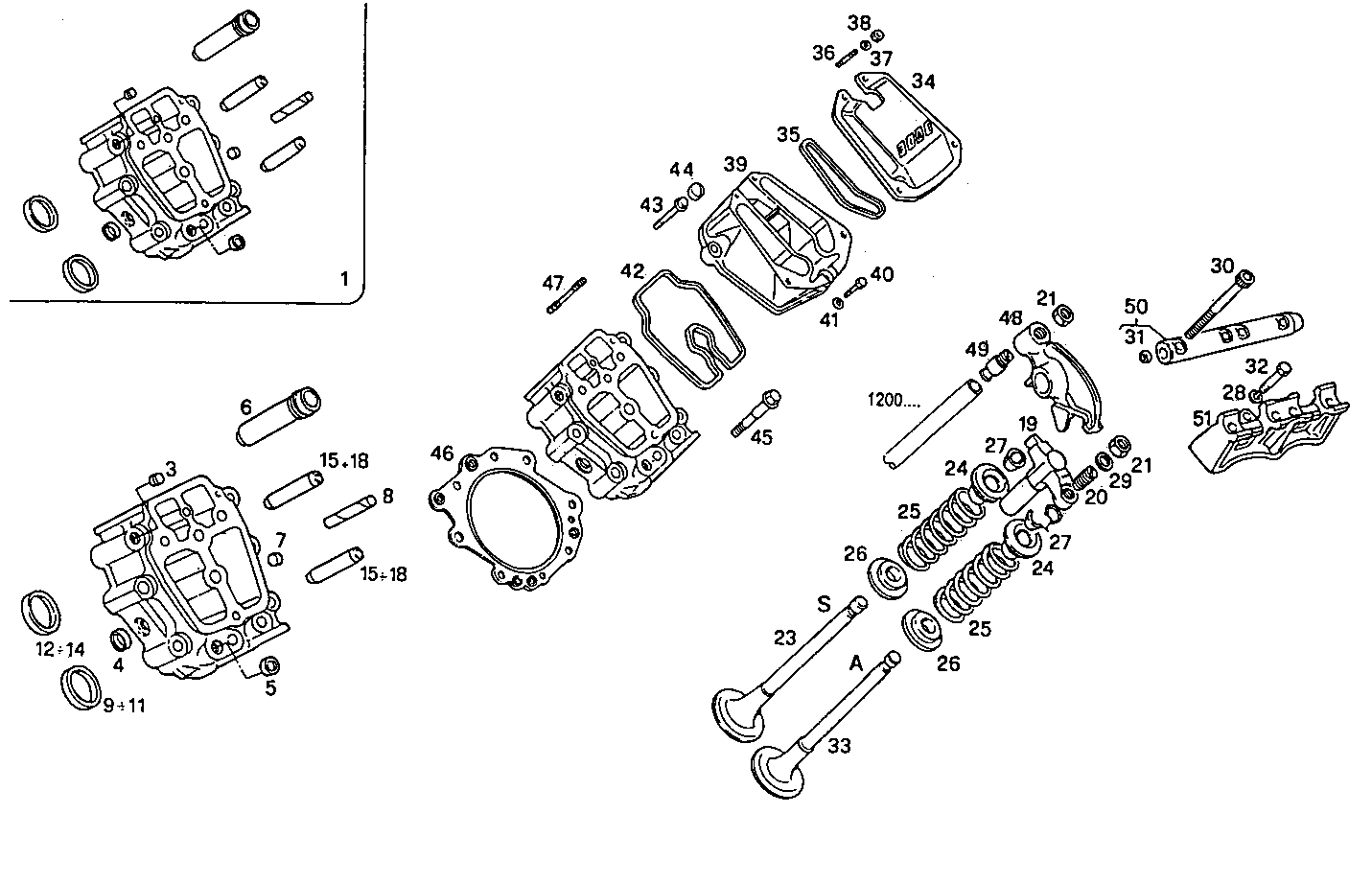 CYLINDER HEAD parts diagram