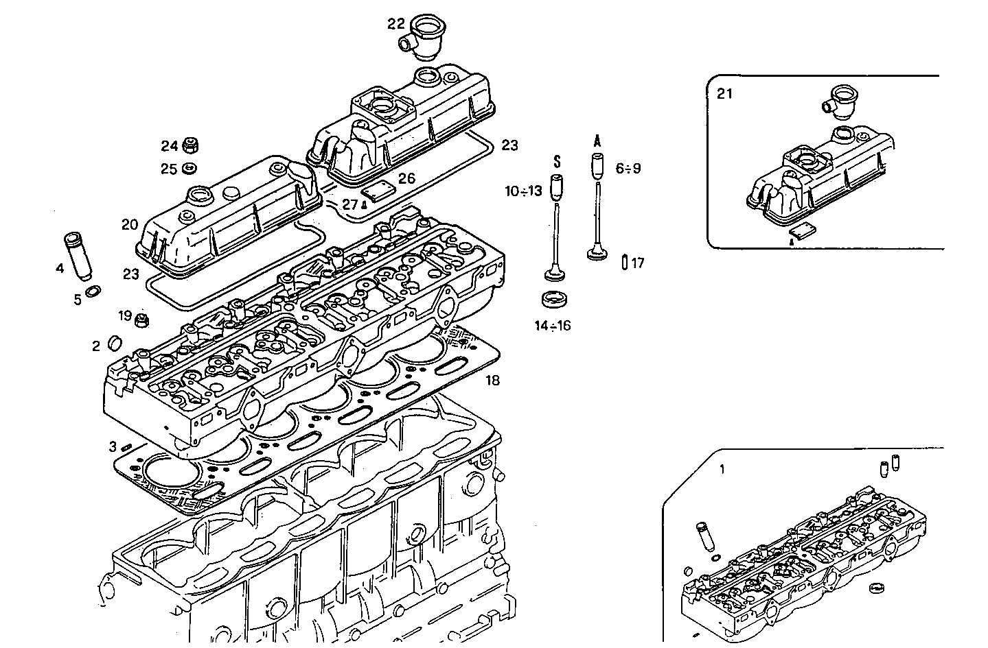 CYLINDER HEAD parts diagram