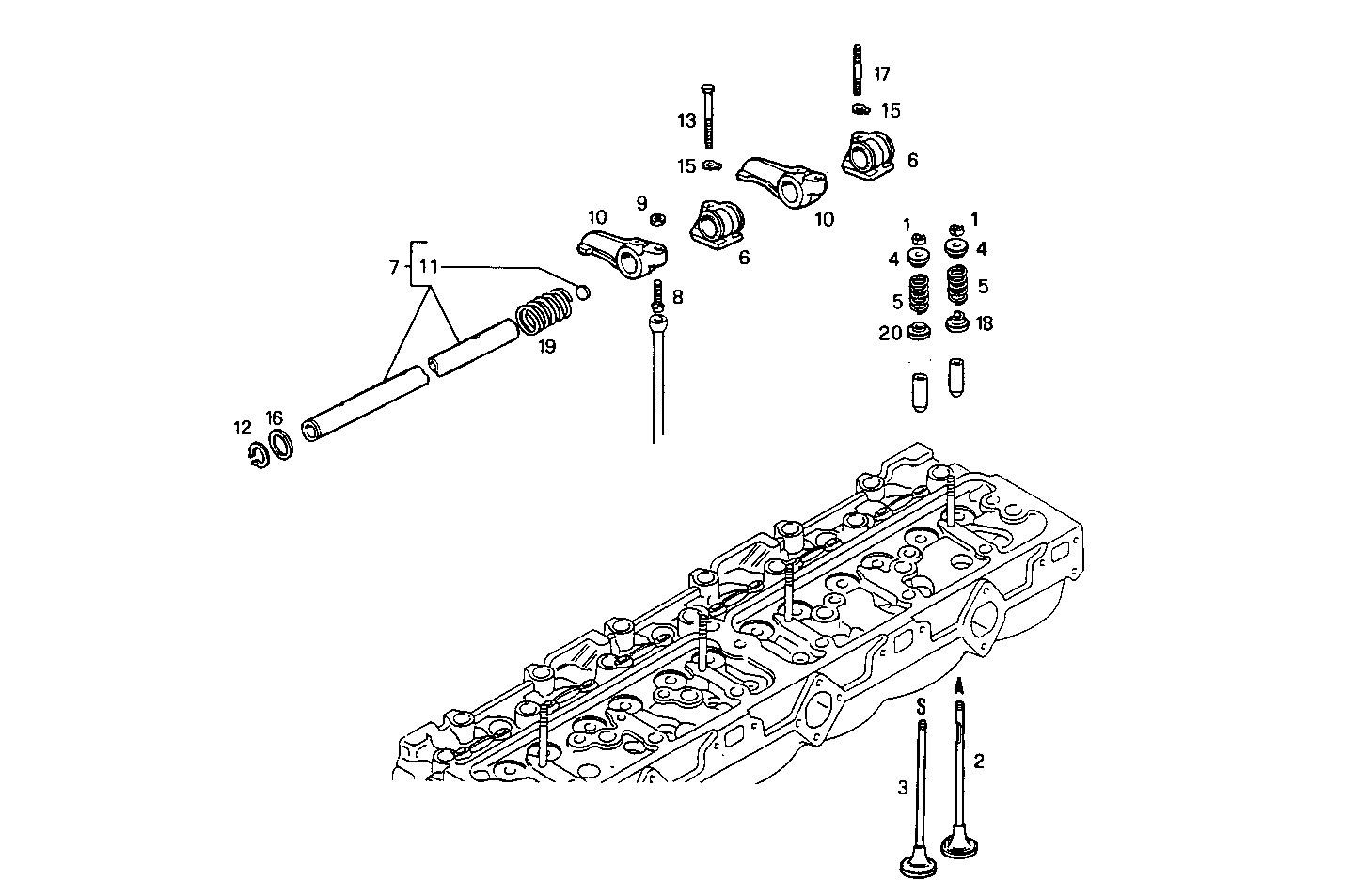 CYLINDER HEAD parts diagram