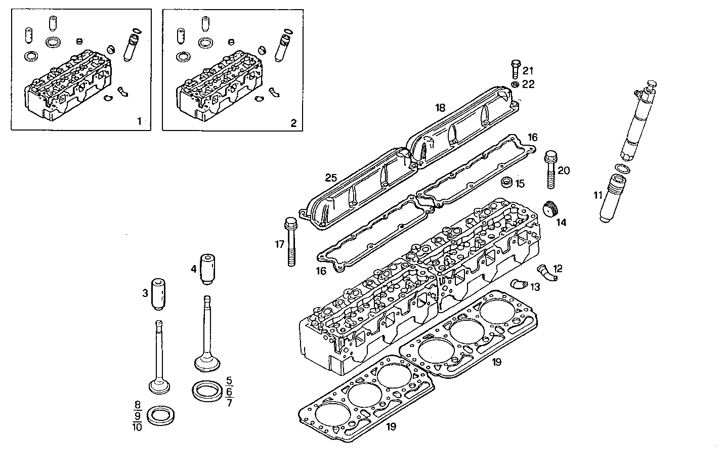 CYLINDER HEAD parts diagram