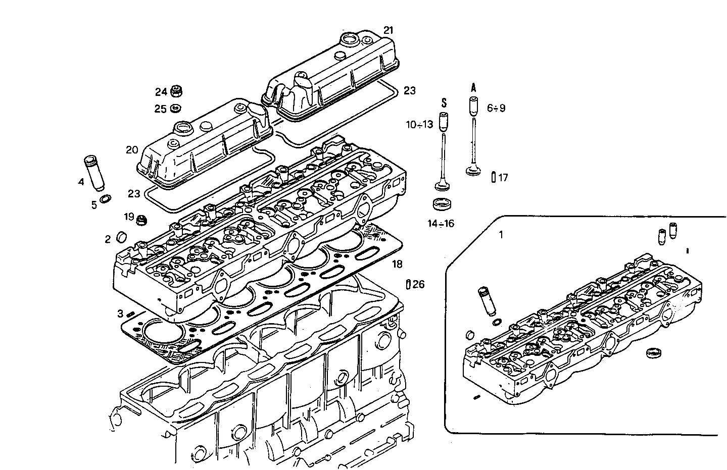 CYLINDER HEAD parts diagram