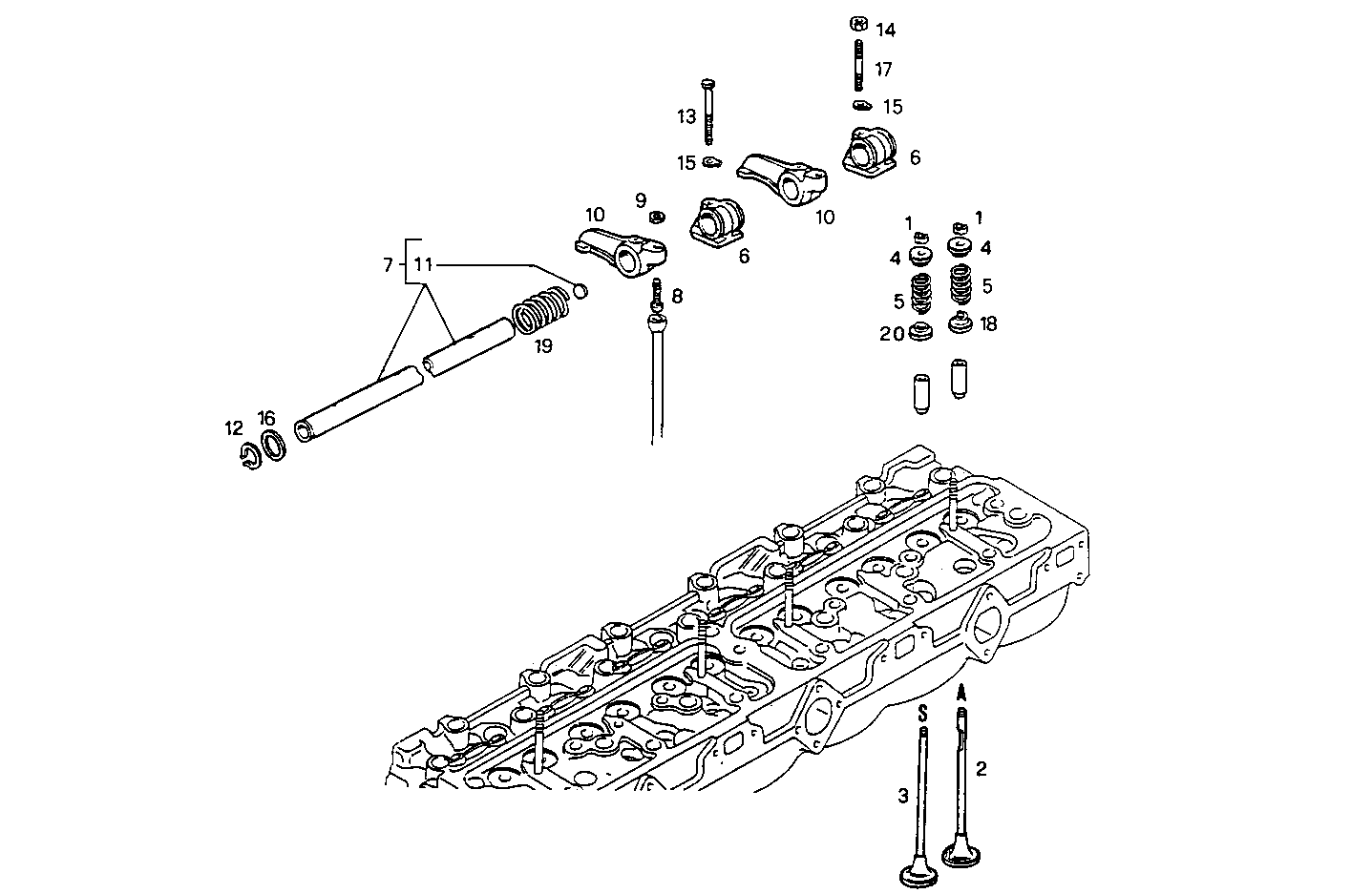 CYLINDER HEAD parts diagram