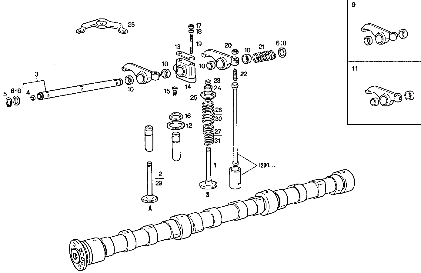 CYLINDER HEAD parts diagram
