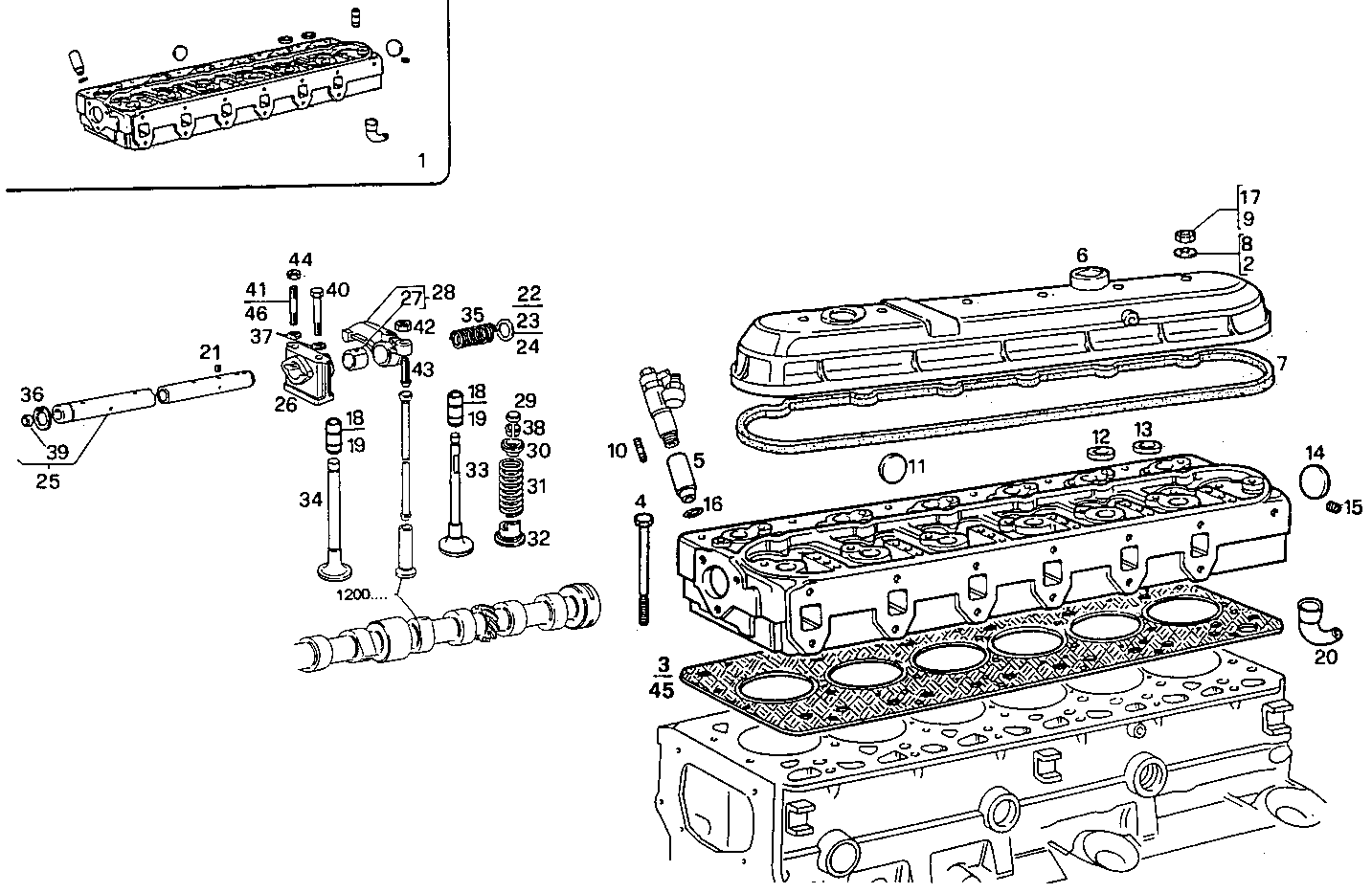 CYLINDER HEAD parts diagram