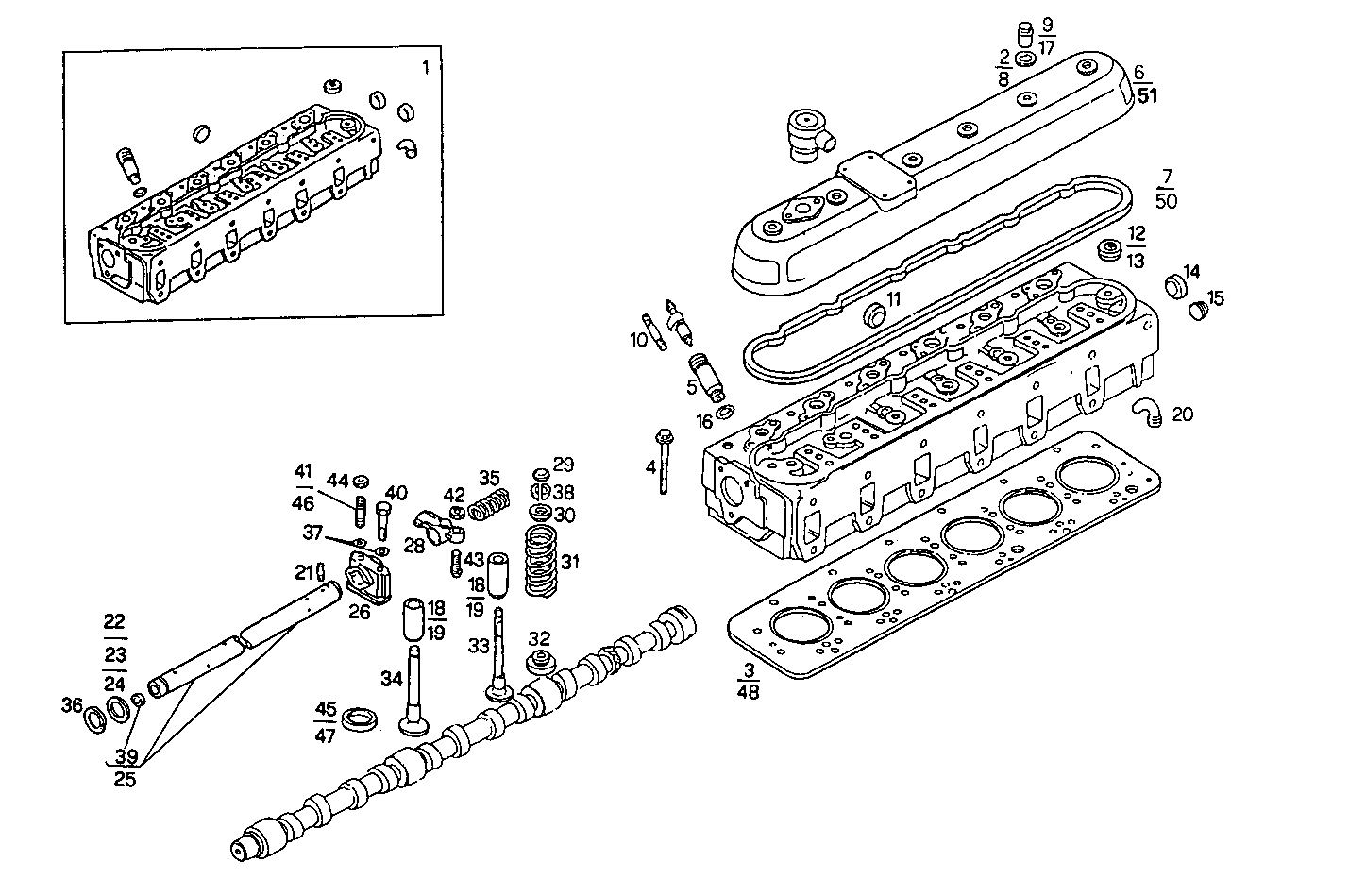 CYLINDER HEAD parts diagram