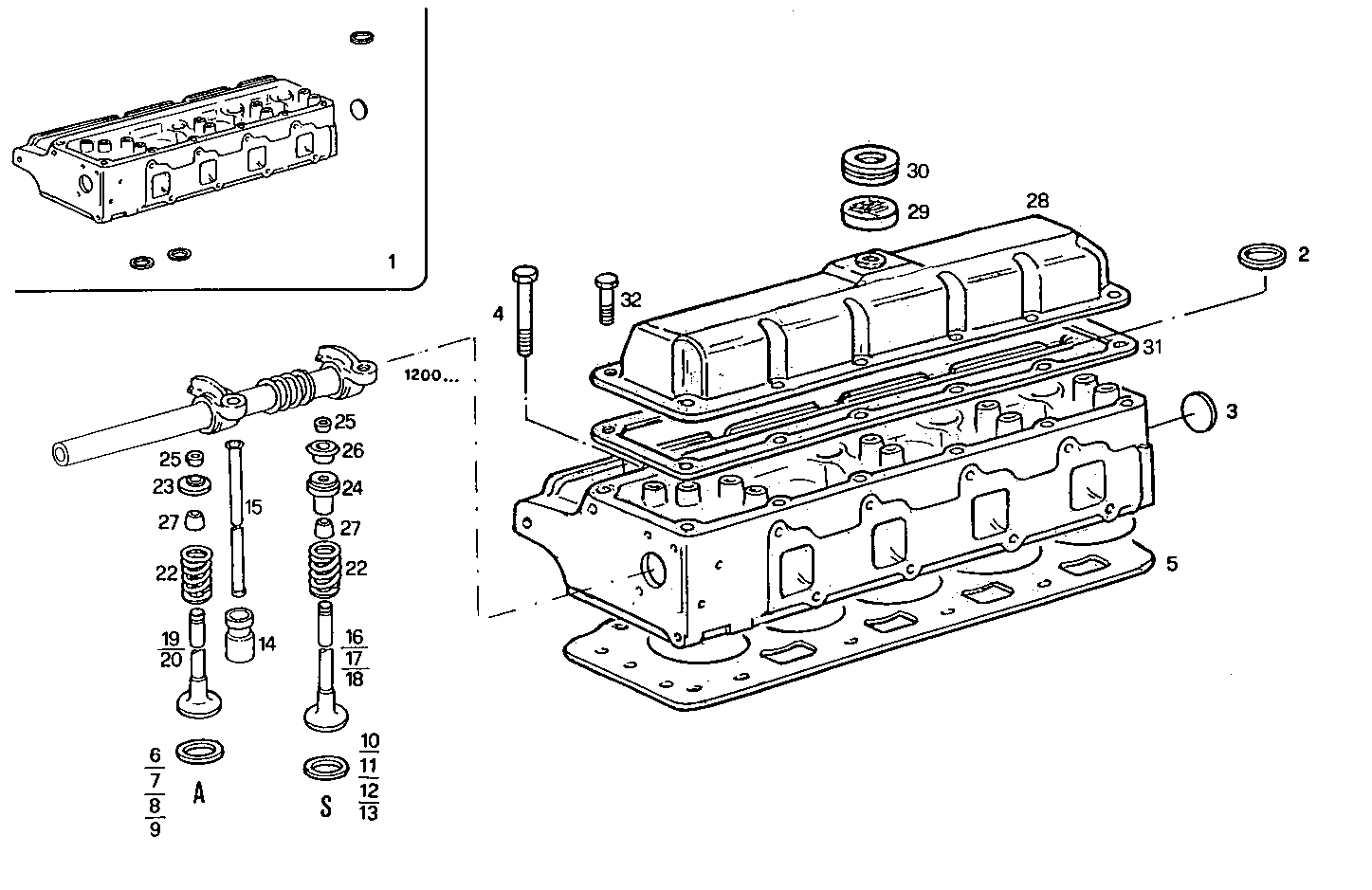 CYLINDER HEAD parts diagram