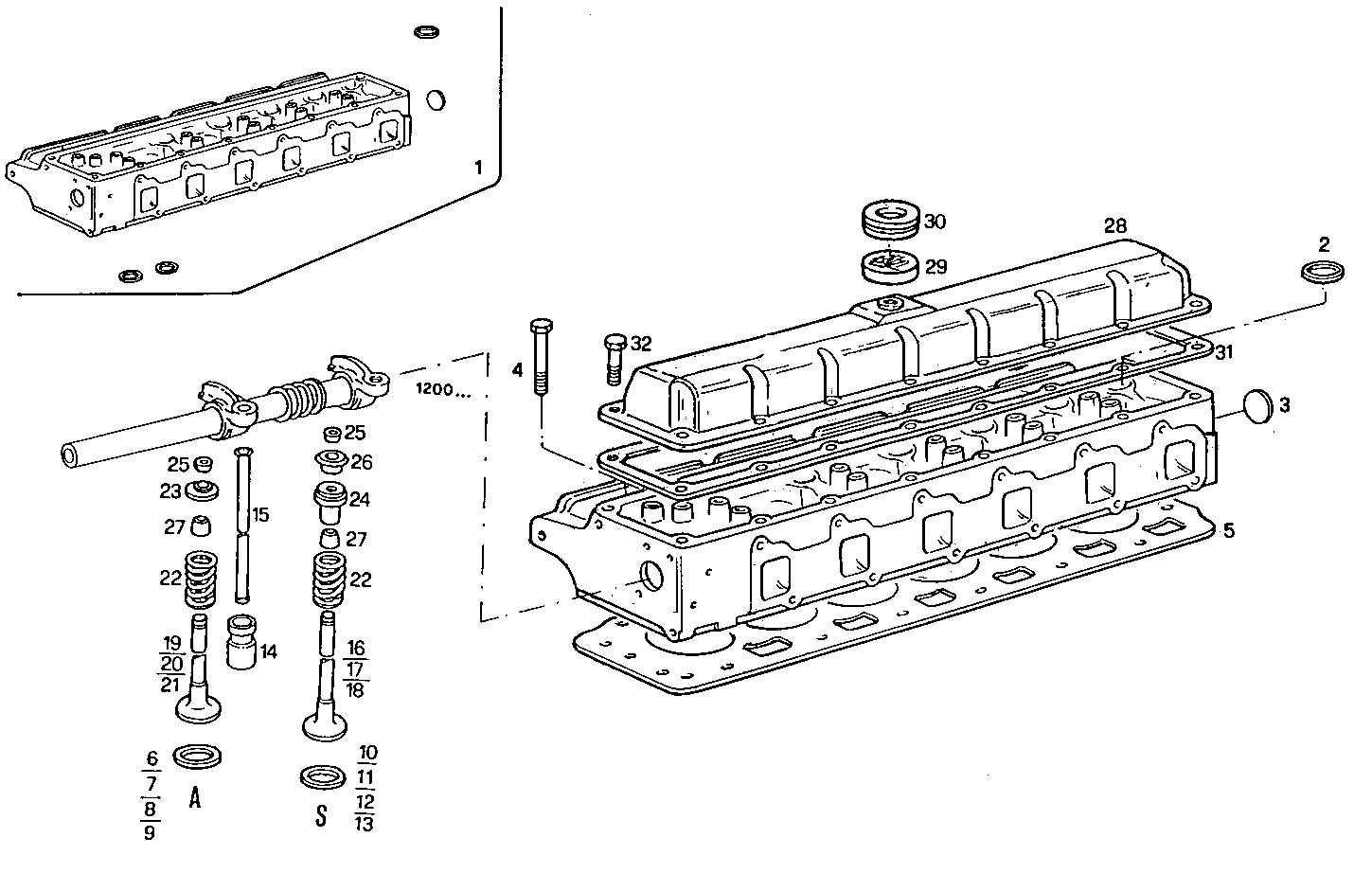 CYLINDER HEAD parts diagram
