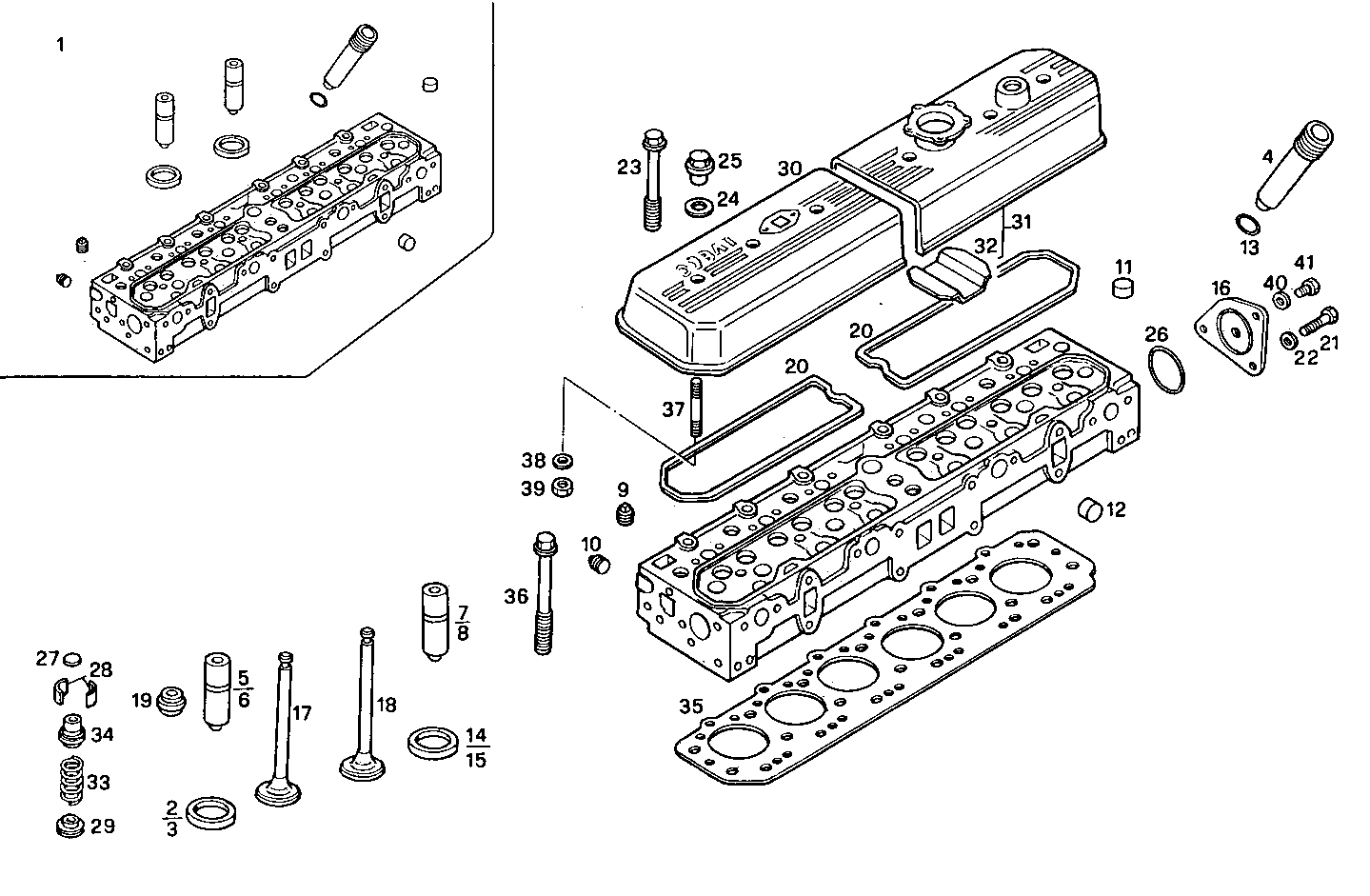 CYLINDER HEAD parts diagram