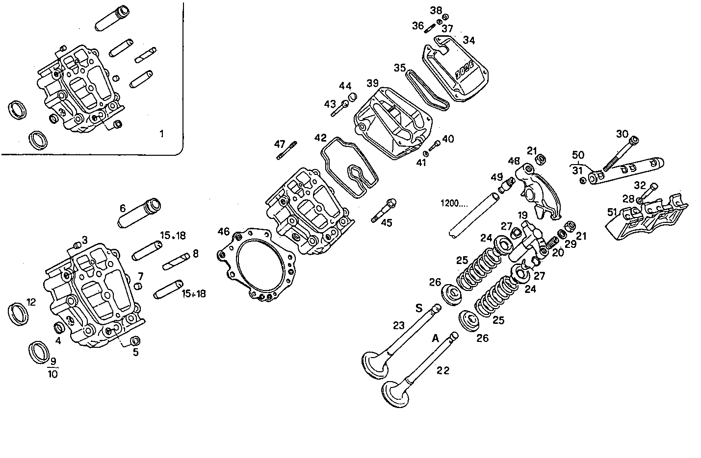 CYLINDER HEAD parts diagram