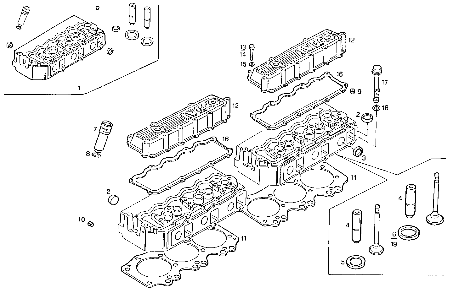 CYLINDER HEAD parts diagram