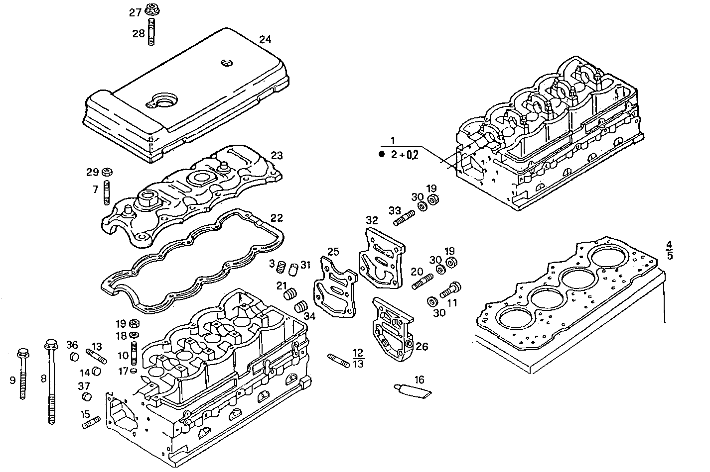 CYLINDER HEAD parts diagram