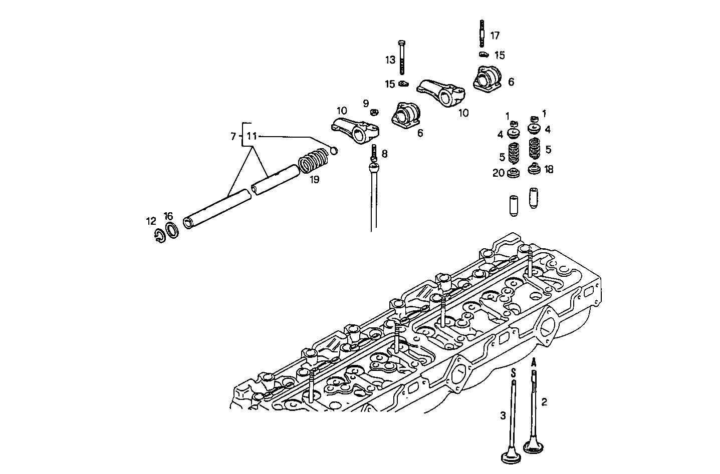 CYLINDER HEAD parts diagram