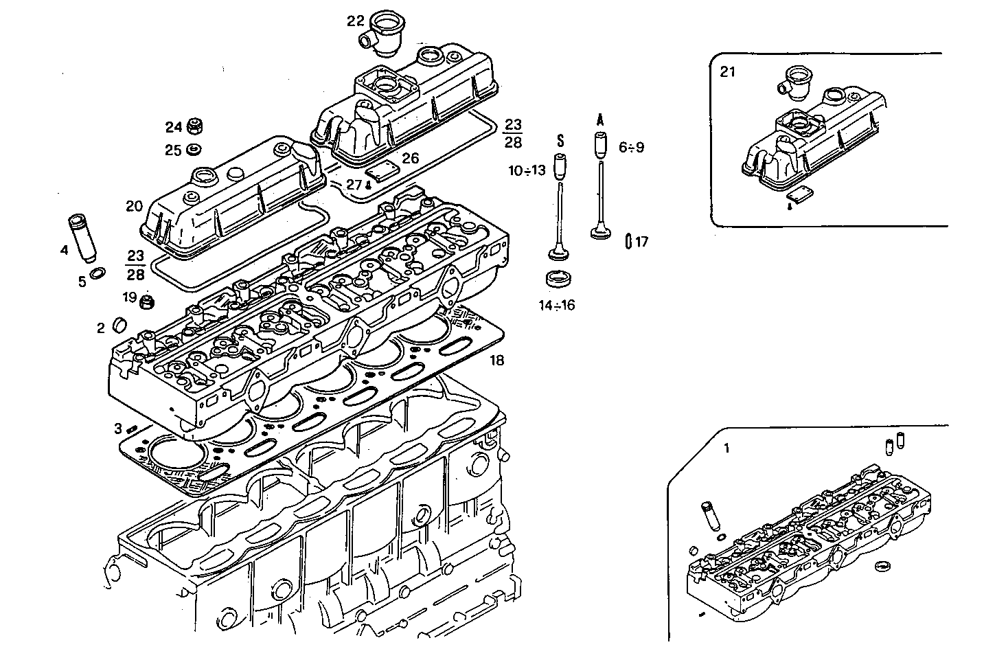 CYLINDER HEAD parts diagram