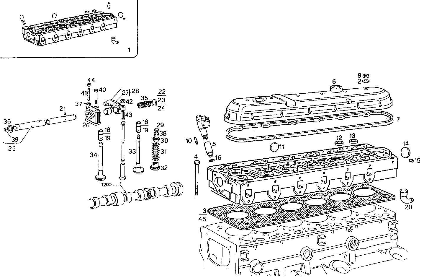 CYLINDER HEAD parts diagram