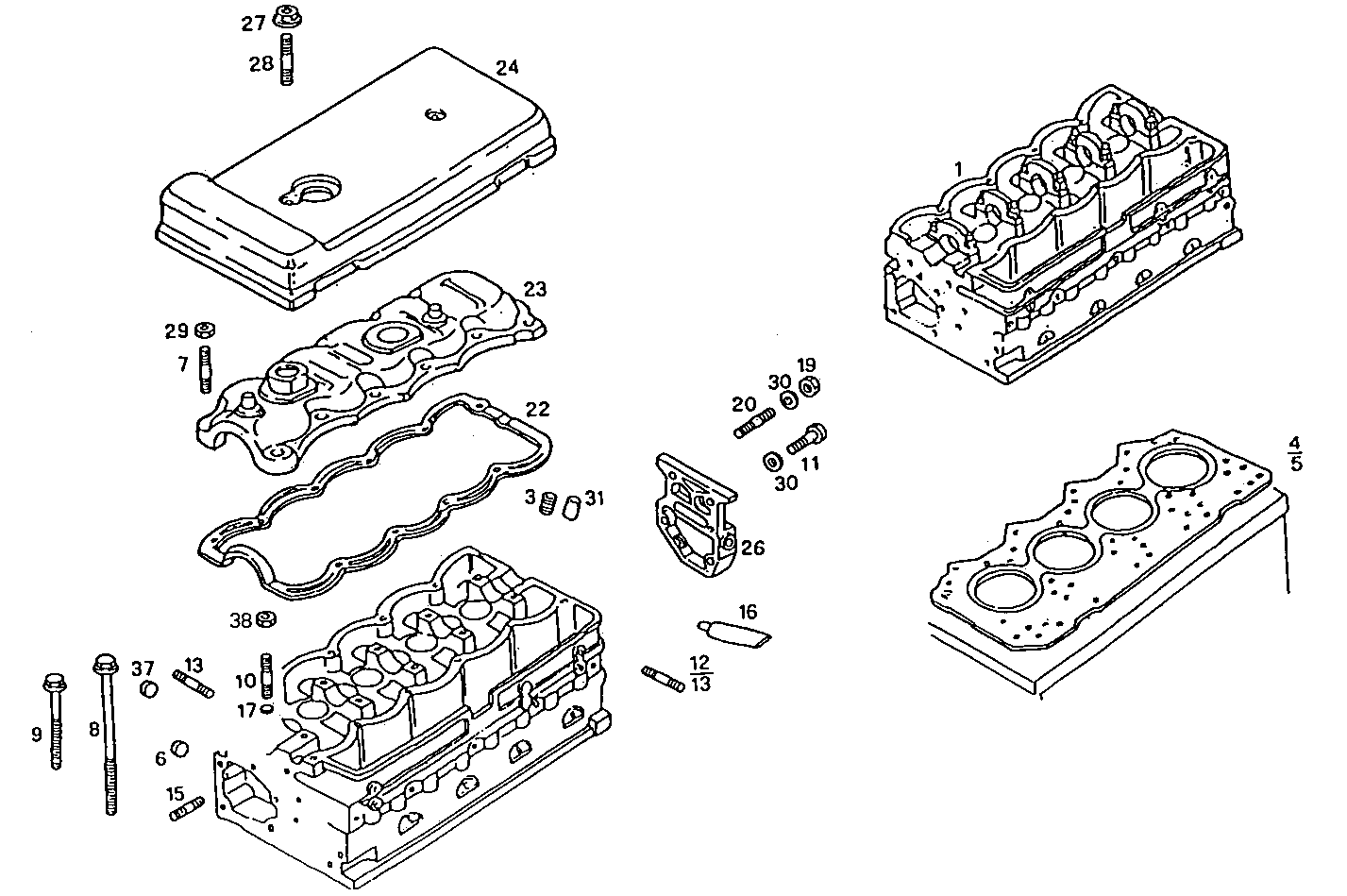 CYLINDER HEAD parts diagram