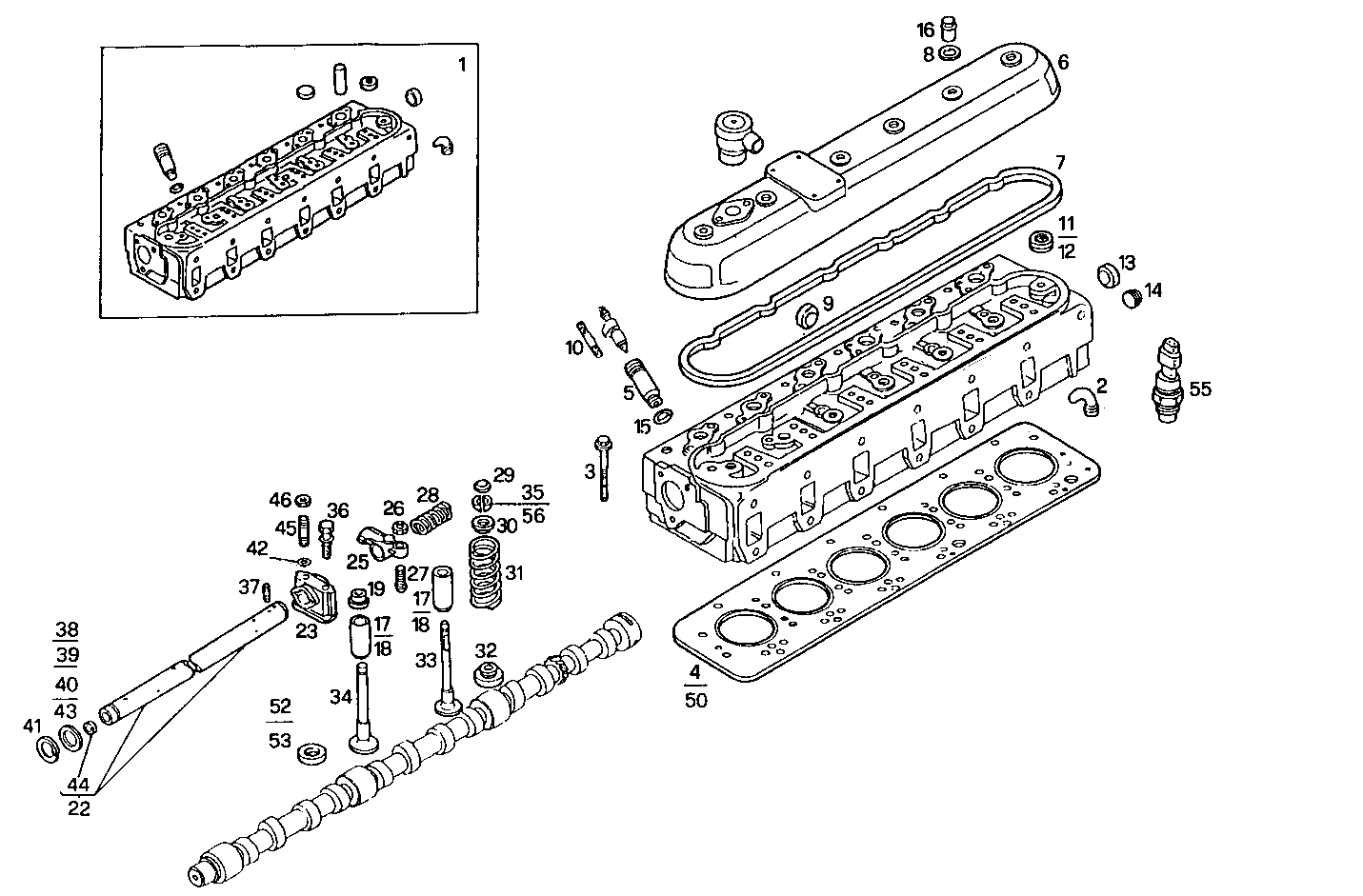 CYLINDER HEAD parts diagram